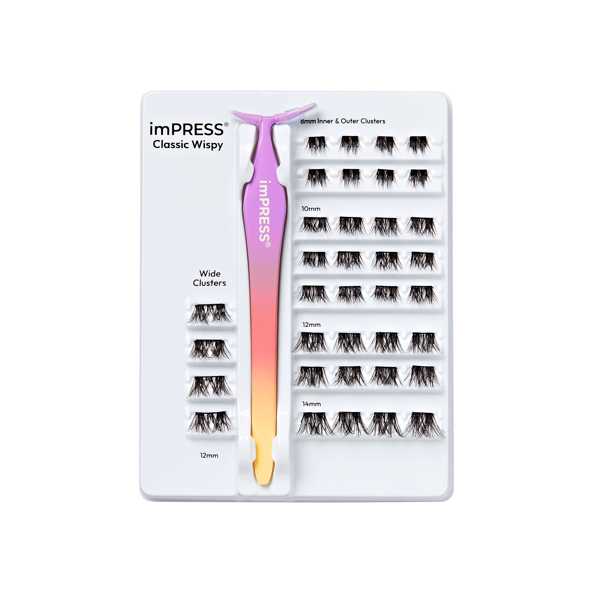 imPRESS Falsies Pre-Glued Lash Clusters Kit - Classic Wispy
