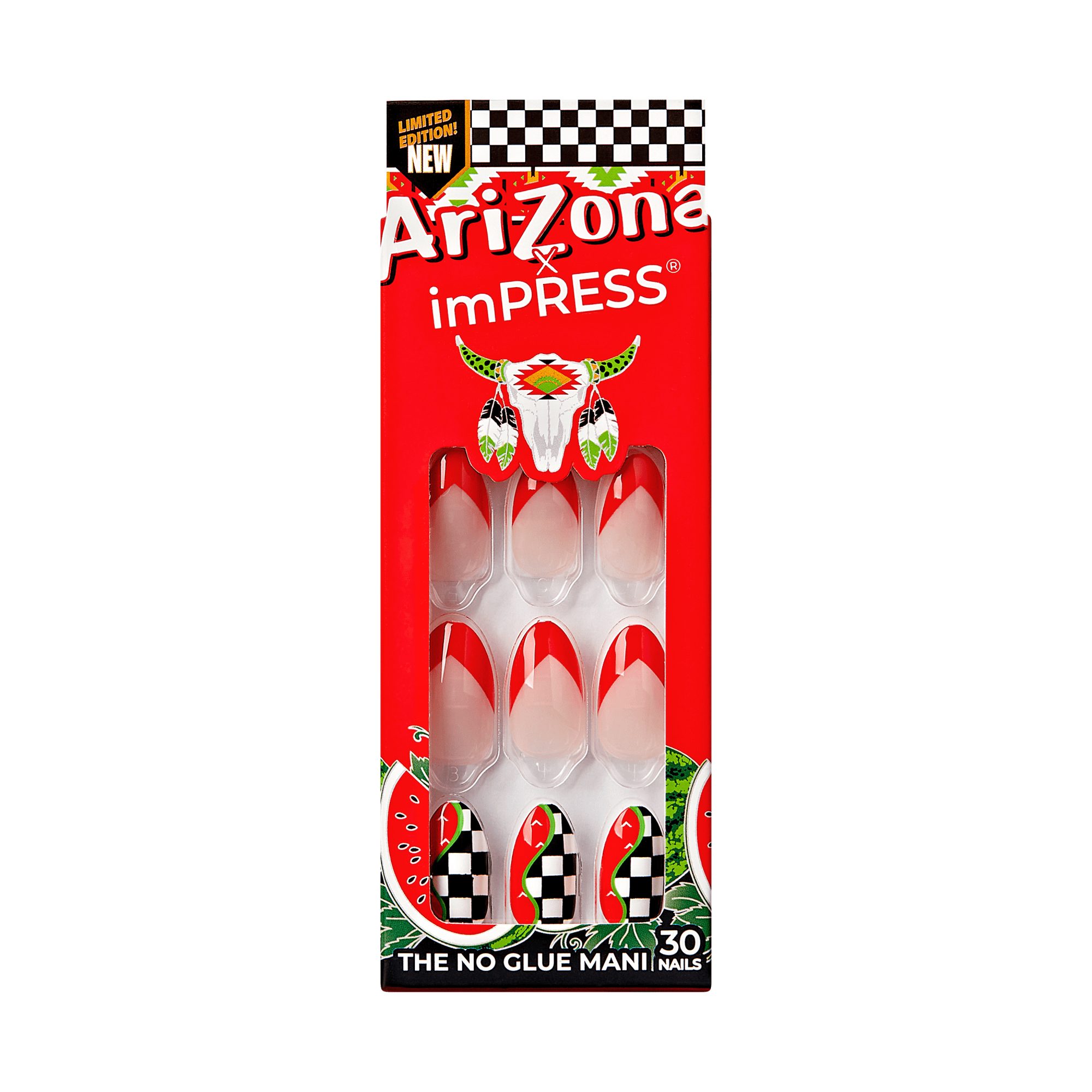 AriZona x imPRESS Design Press On Nails - Watermelon