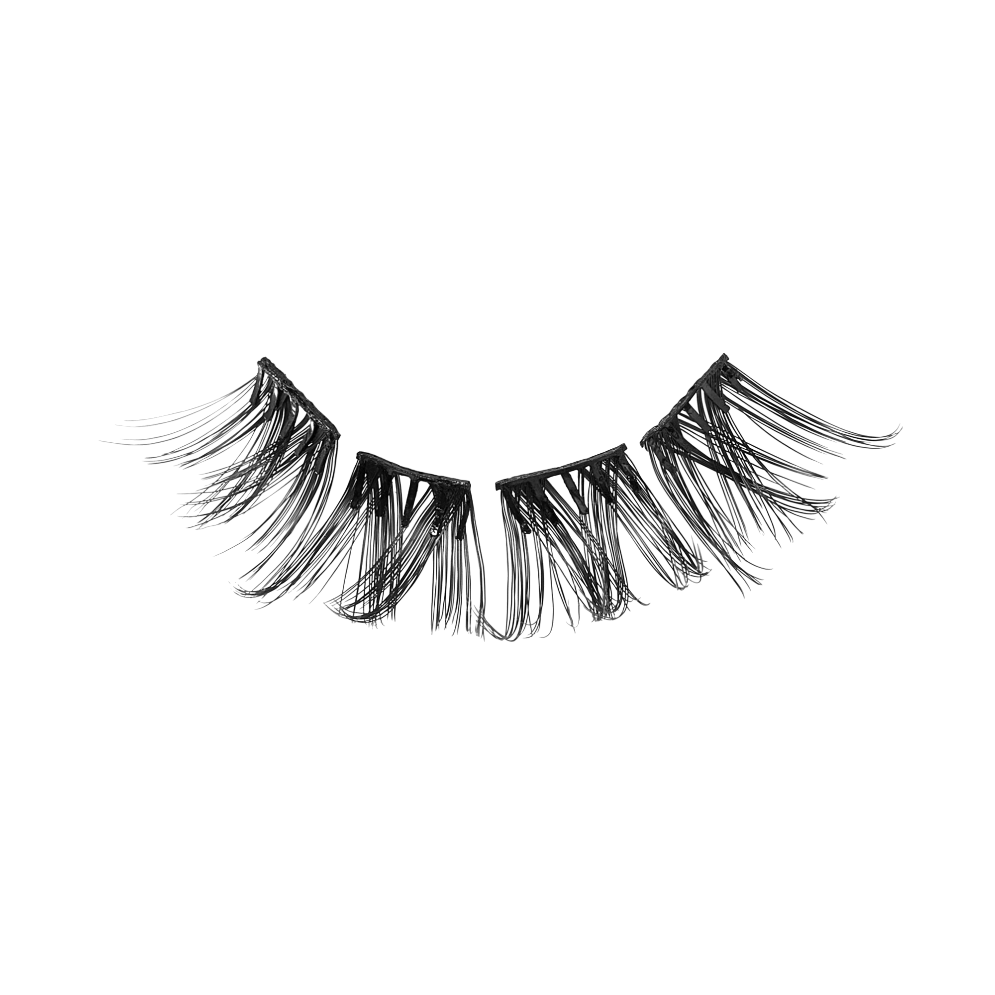 Impress Falsies Pre-Glued False Eyelashes Multipack - Faux Mink Volume | 50 Lash Clusters, 12mm-16mm