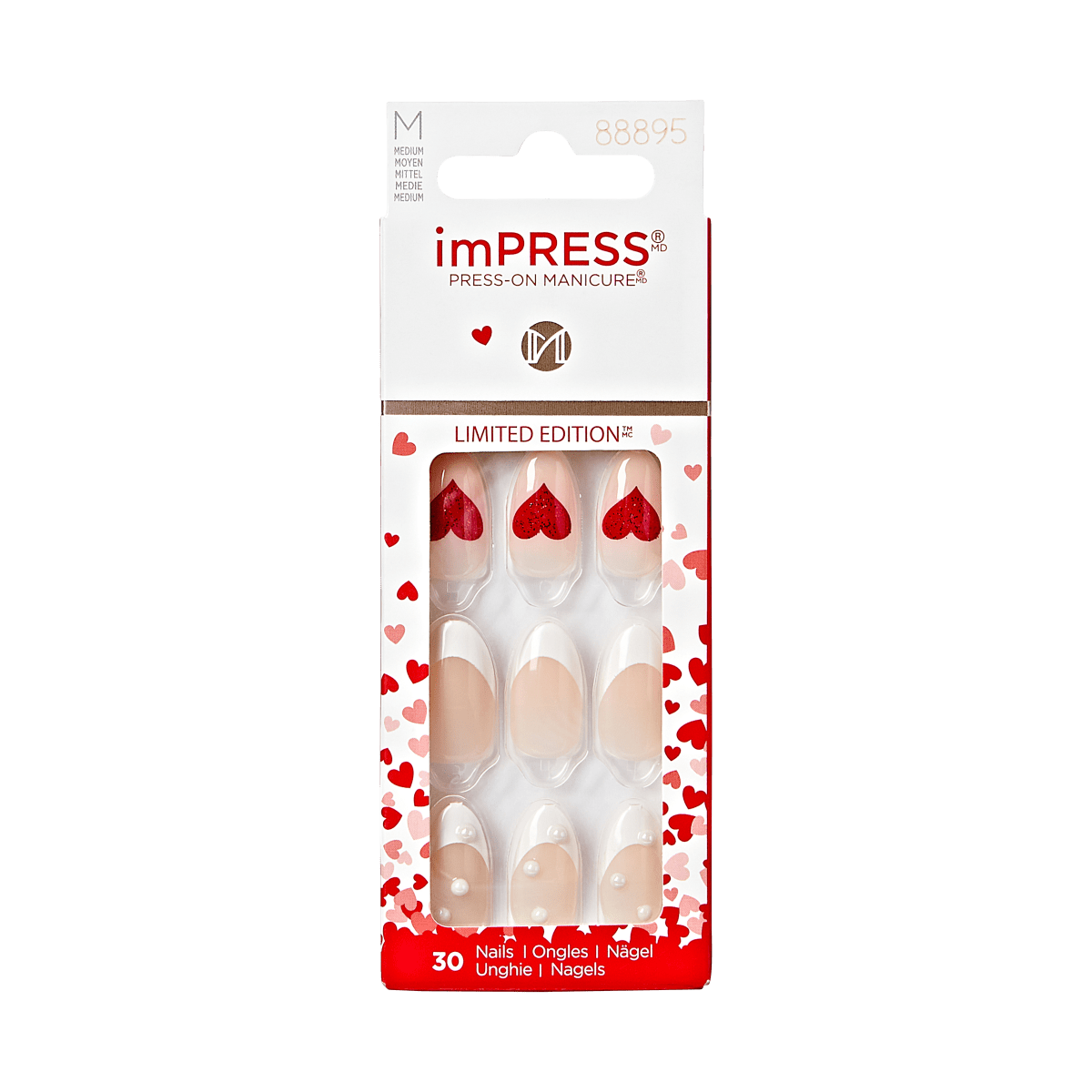 imPRESS Press-On Manicure Valentine Nails - Love Like This
