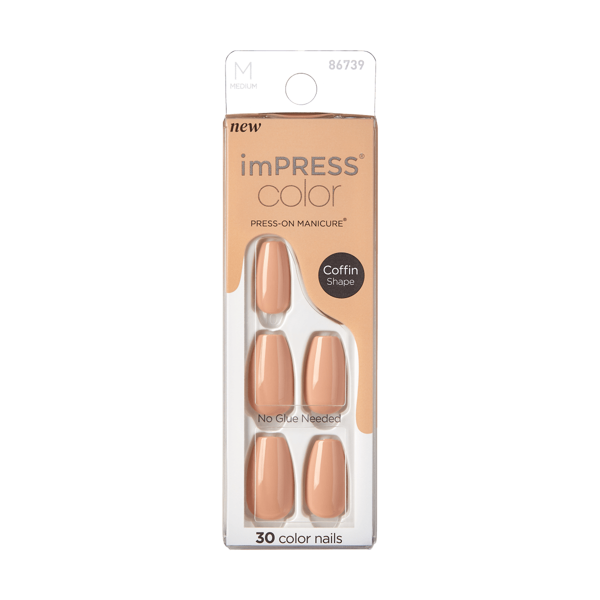 imPRESS Color Press-On Manicure - Coffin Latte