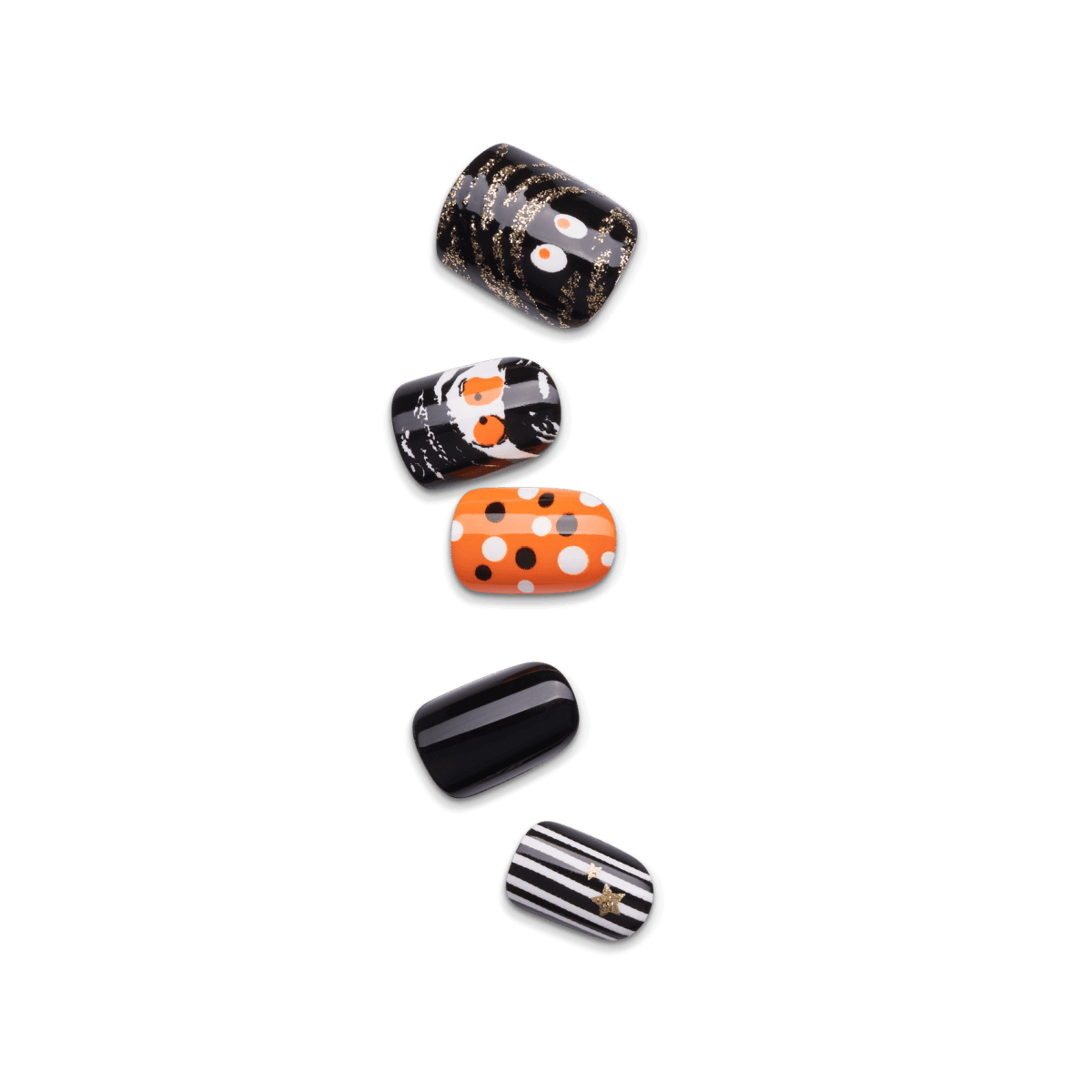 imPRESS Press-On Manicure Halloween Glow in the Dark - Bone appetit