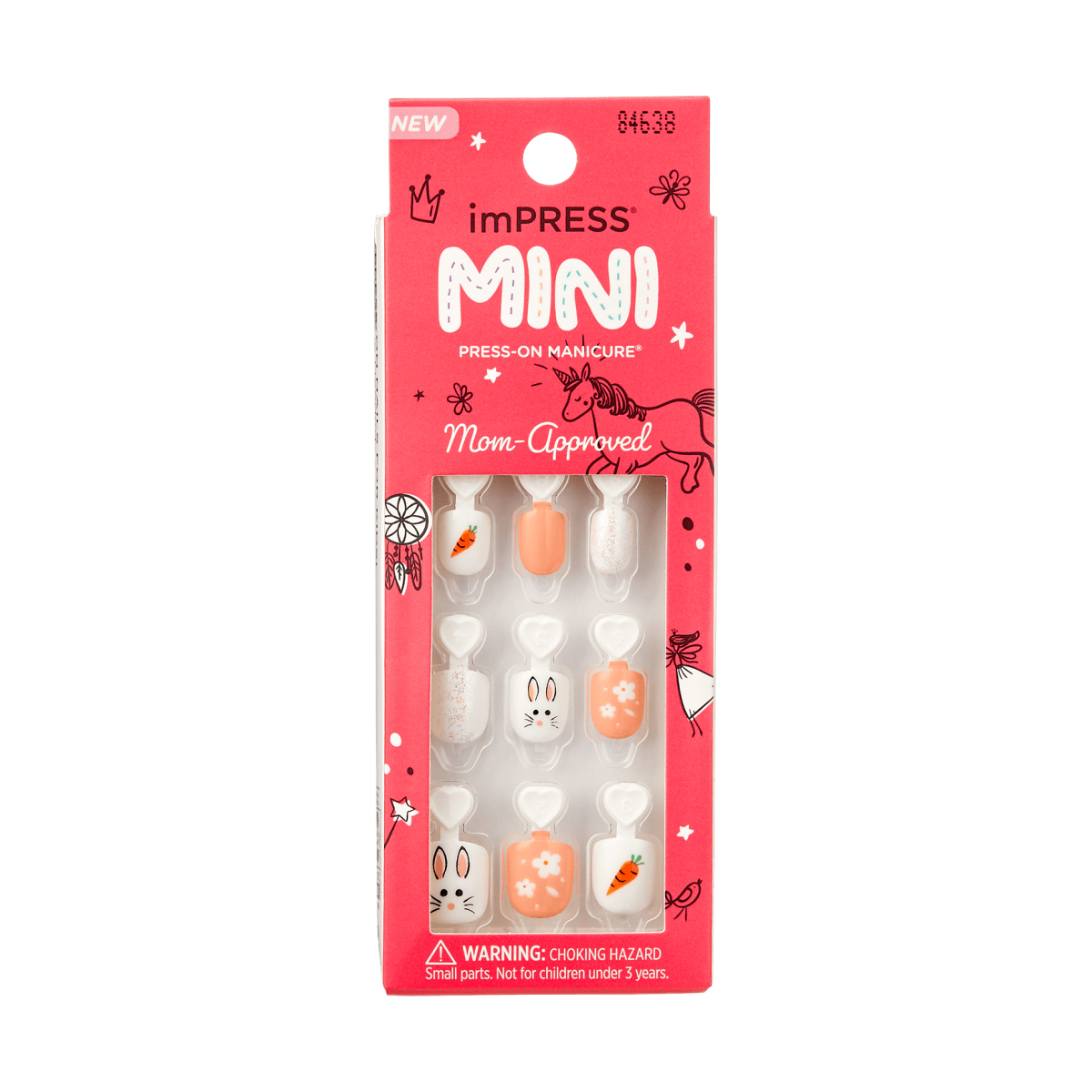 imPRESS MINI Press-On Manicure for Kids - Easter Bunny
