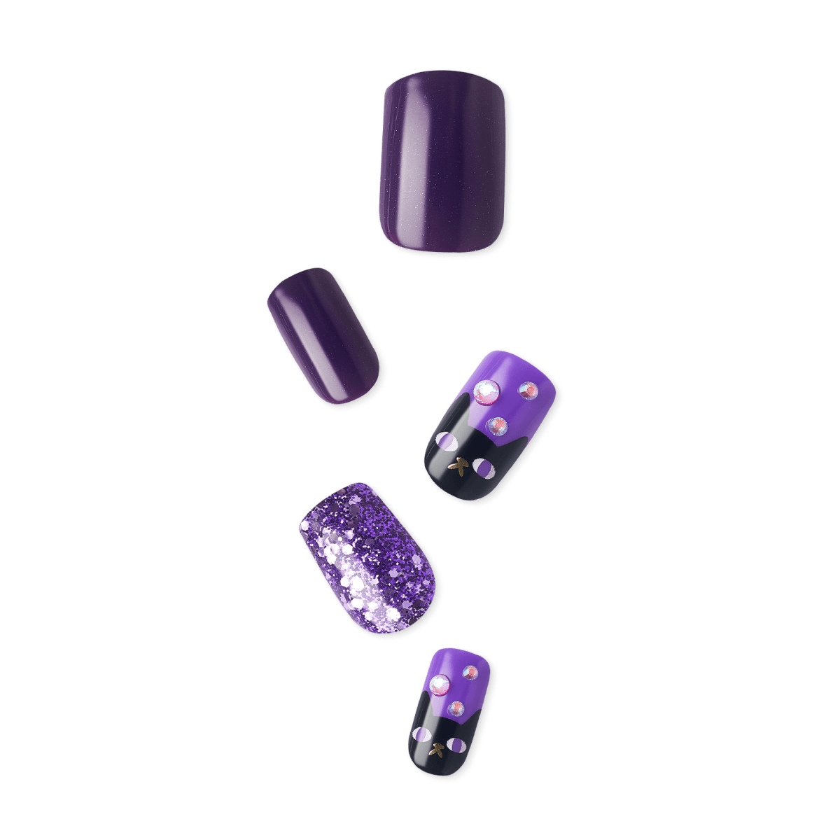 imPRESS Press-On Manicure Halloween Glow in the Dark - Too cute to spook