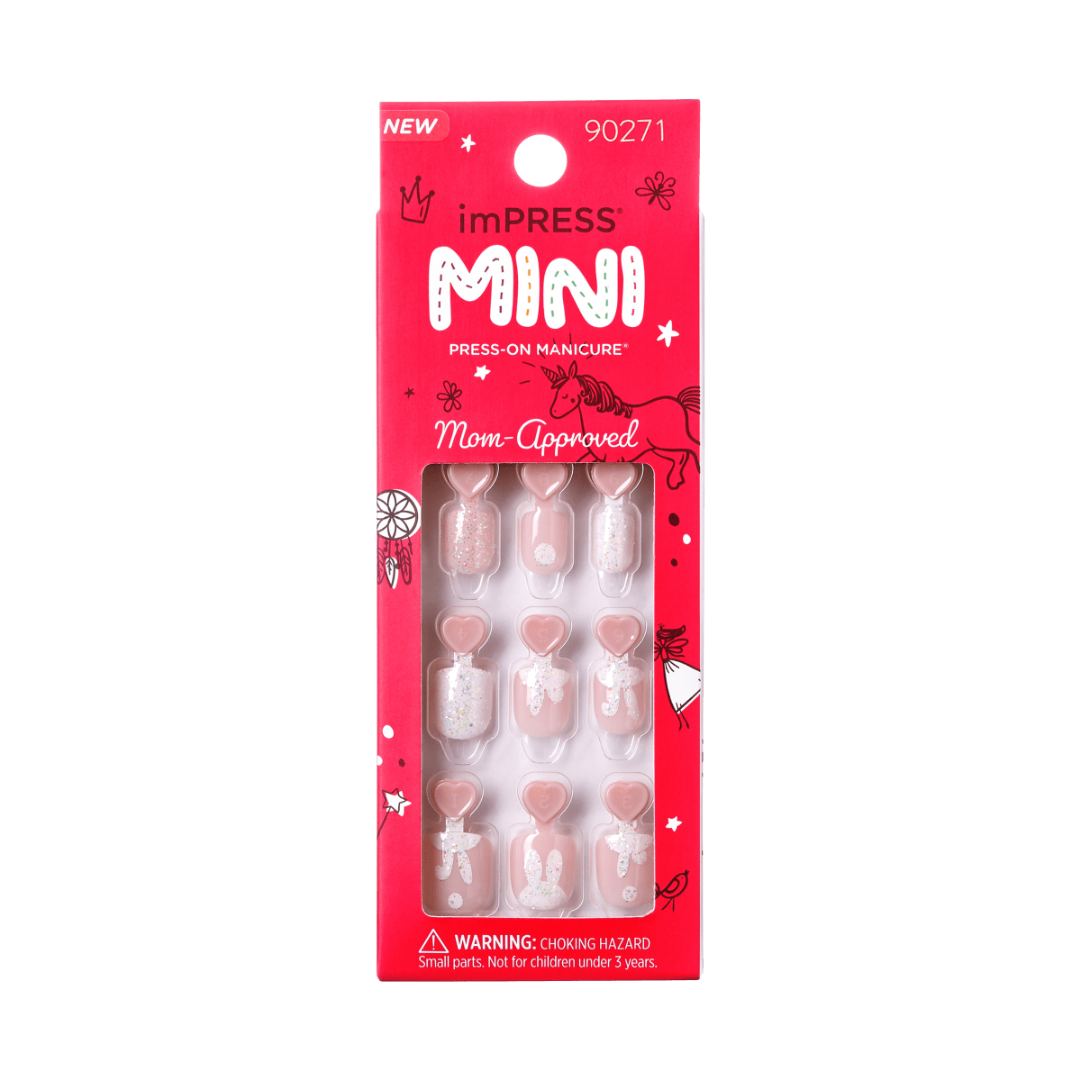 imPRESS Mini Press-On Manicure for Kids - Baby Bunny