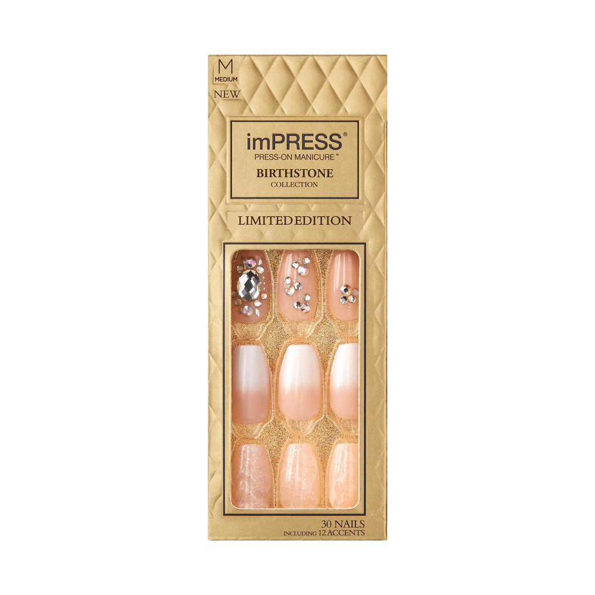 imPRESS Press-on Manicure Birthstone Collection - Diamond