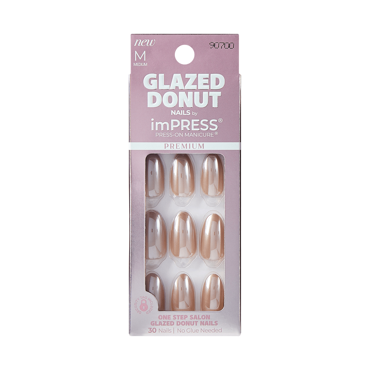 imPRESS Glazed Donut Press-On Manicure - Chocolate Glazed