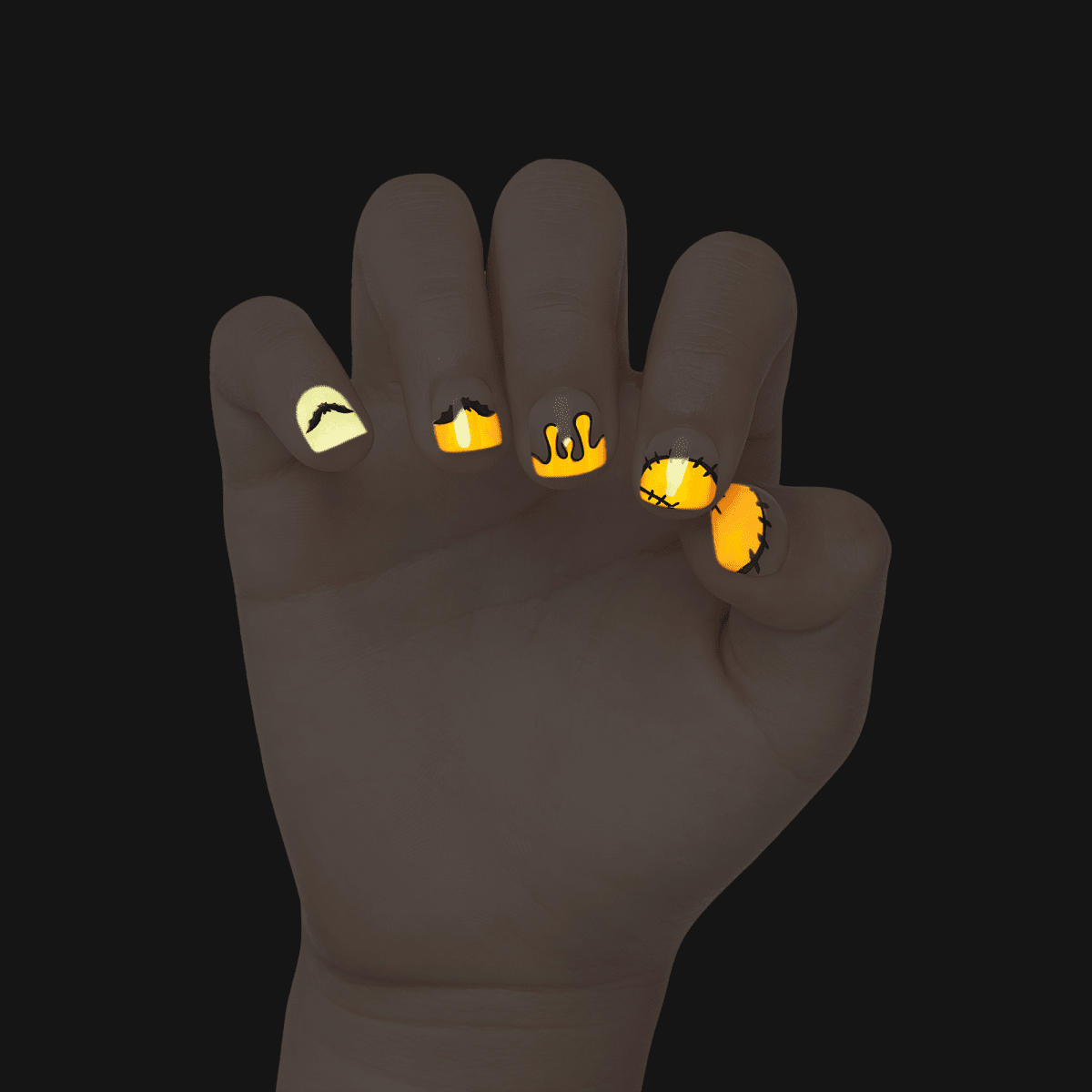 imPRESS MINI Halloween Press-On Manicure for Kids - Make Believe