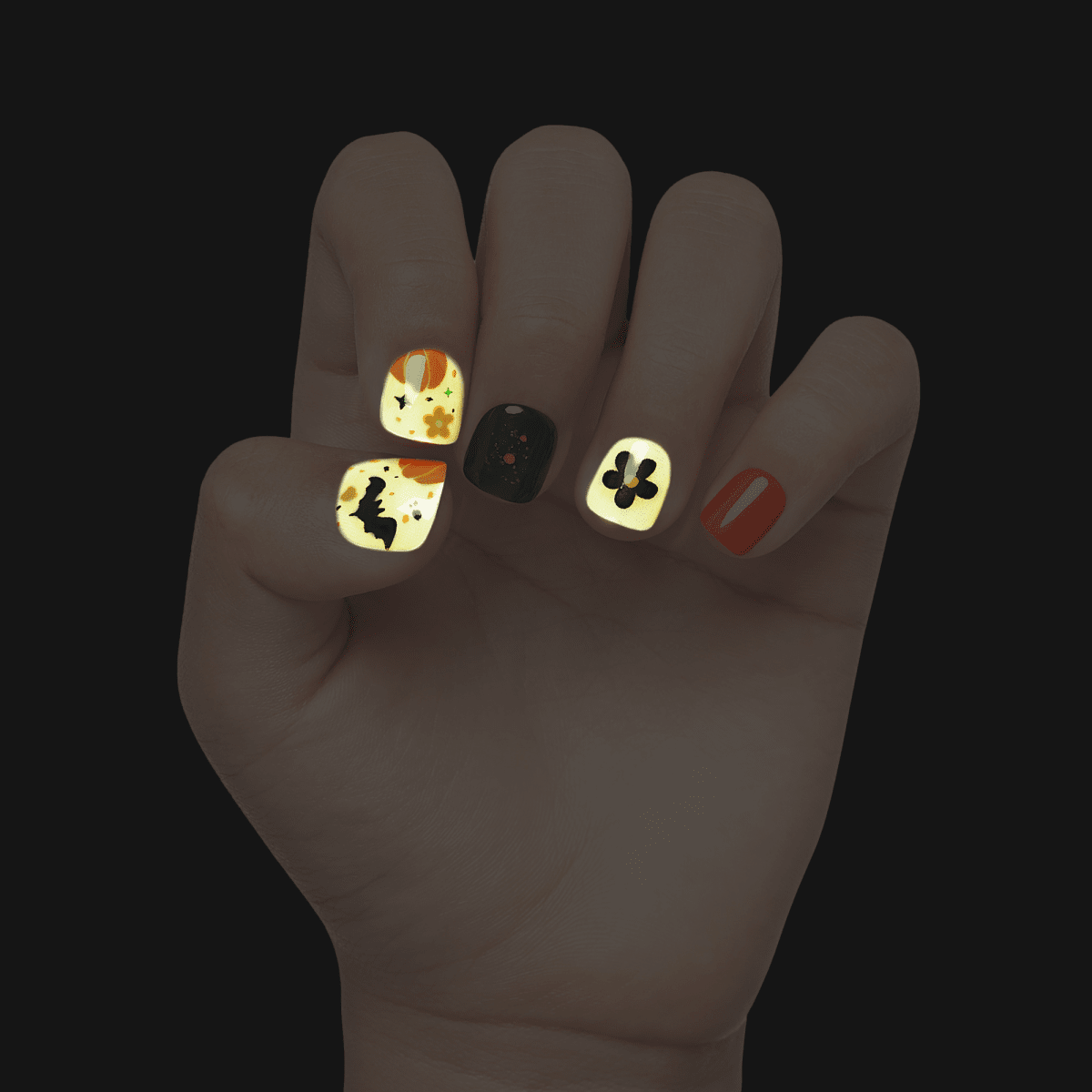 imPRESS MINI Halloween Press-On Manicure for Kids - Scary Story