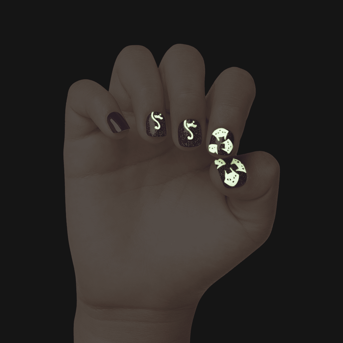 imPRESS MINI Halloween Press-On Manicure for Kids - In the Shadows