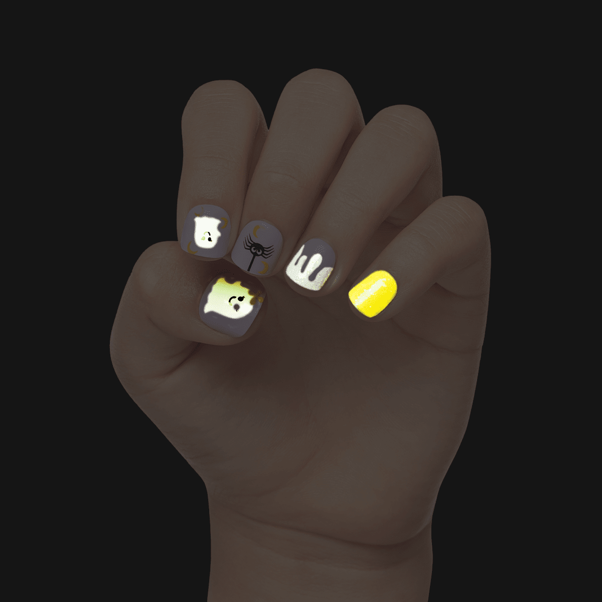 imPRESS MINI Halloween Press-On Manicure for Kids - Superstition