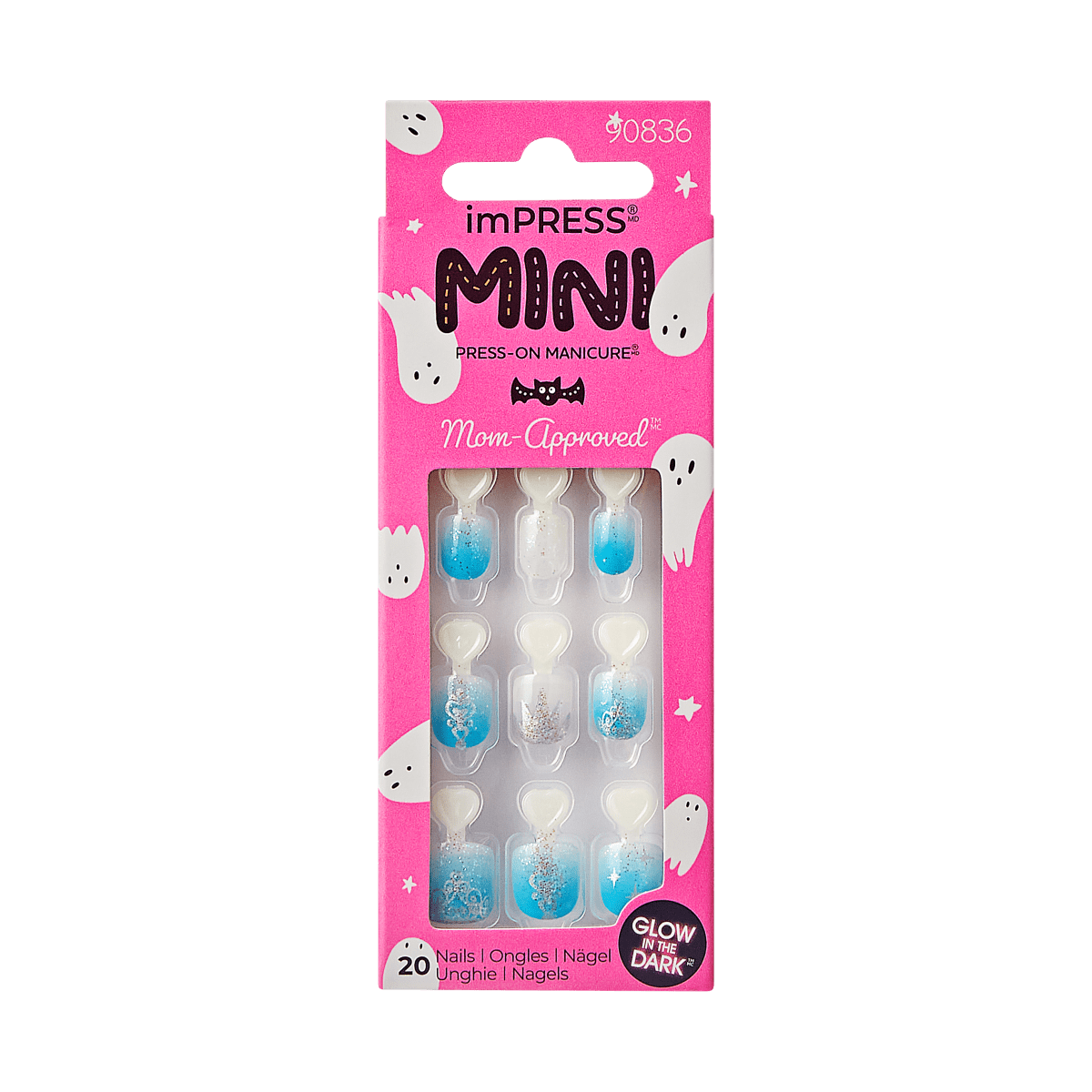 imPRESS MINI Halloween Press-On Manicure for Kids - Nighttime