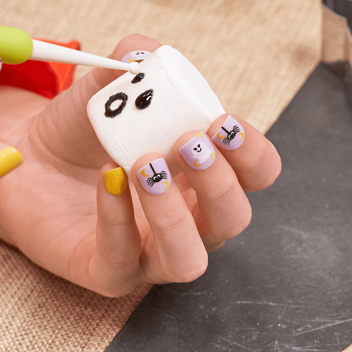 imPRESS MINI Halloween Press-On Manicure for Kids - Superstition