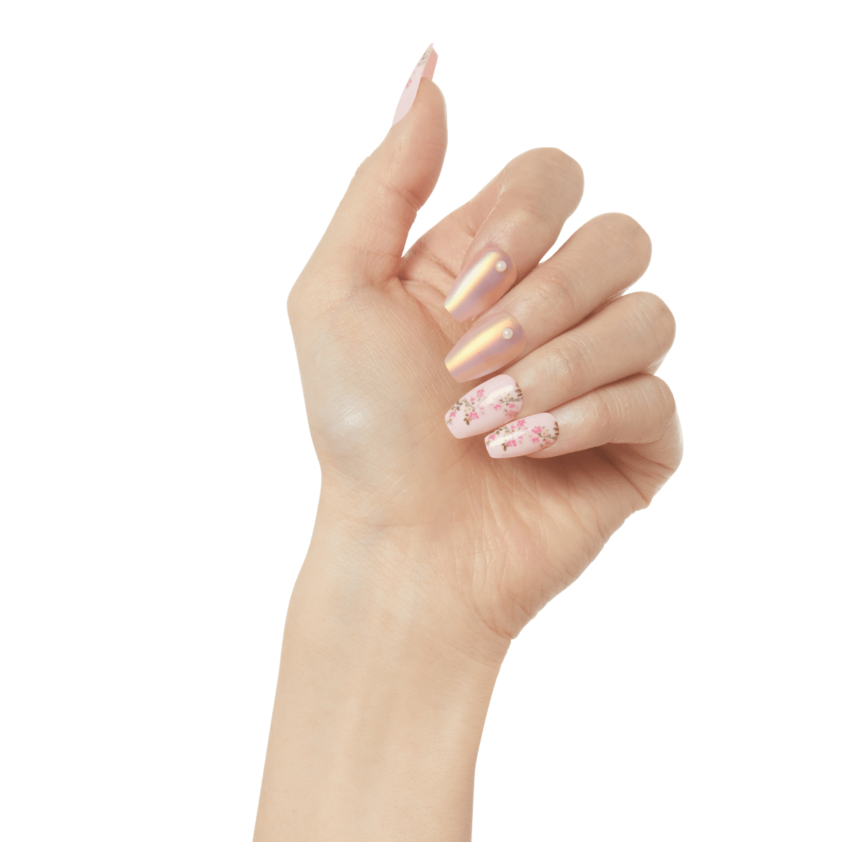 LoveShackFancy x imPRESS Press-On Manicure Limited Edition - Rosie Peach Sky