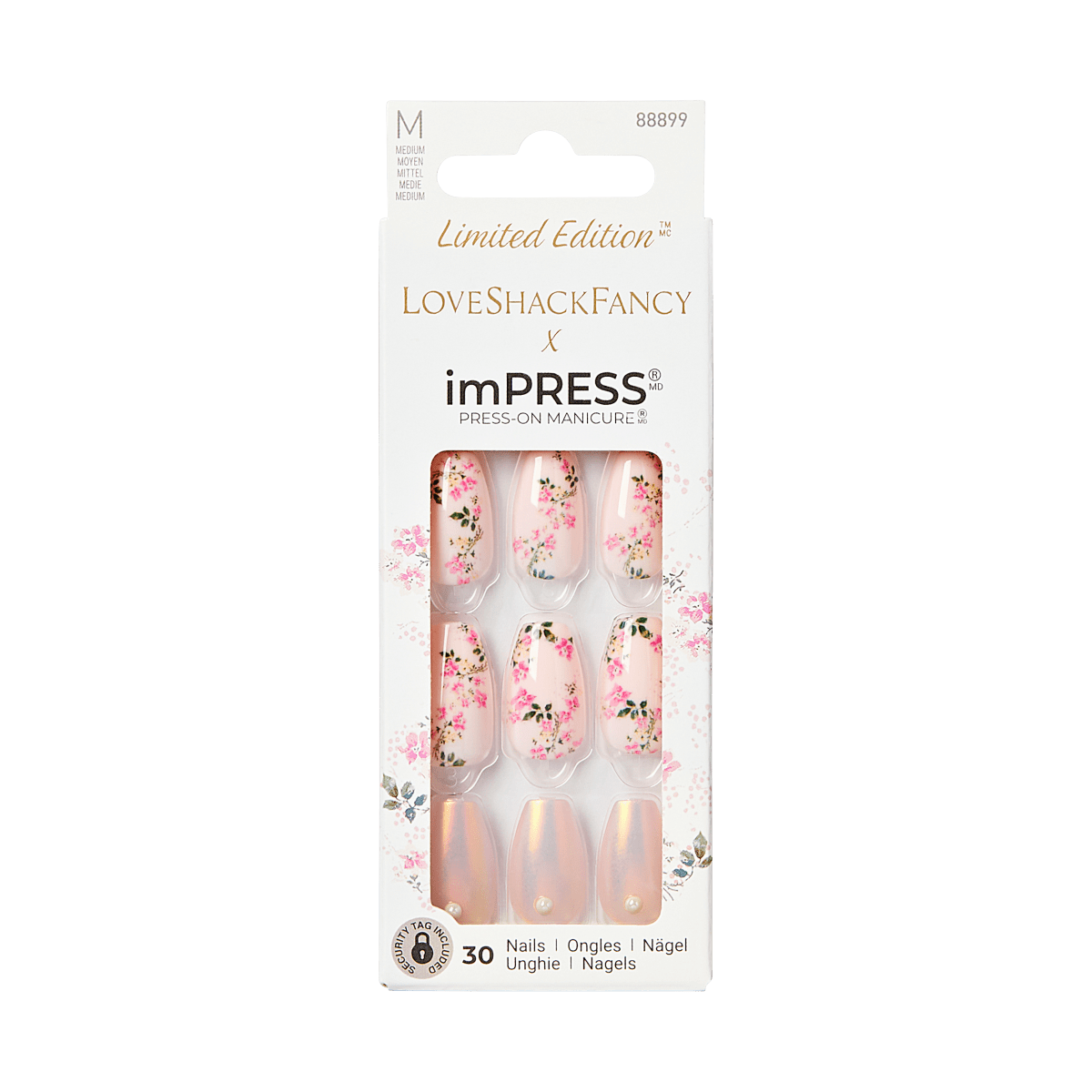 LoveShackFancy x imPRESS Press-On Manicure Limited Edition - Rosie Peach Sky