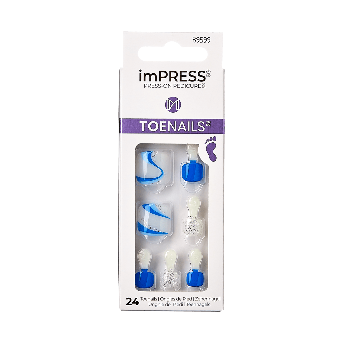 imPRESS Press-On Pedicure - Skydiver