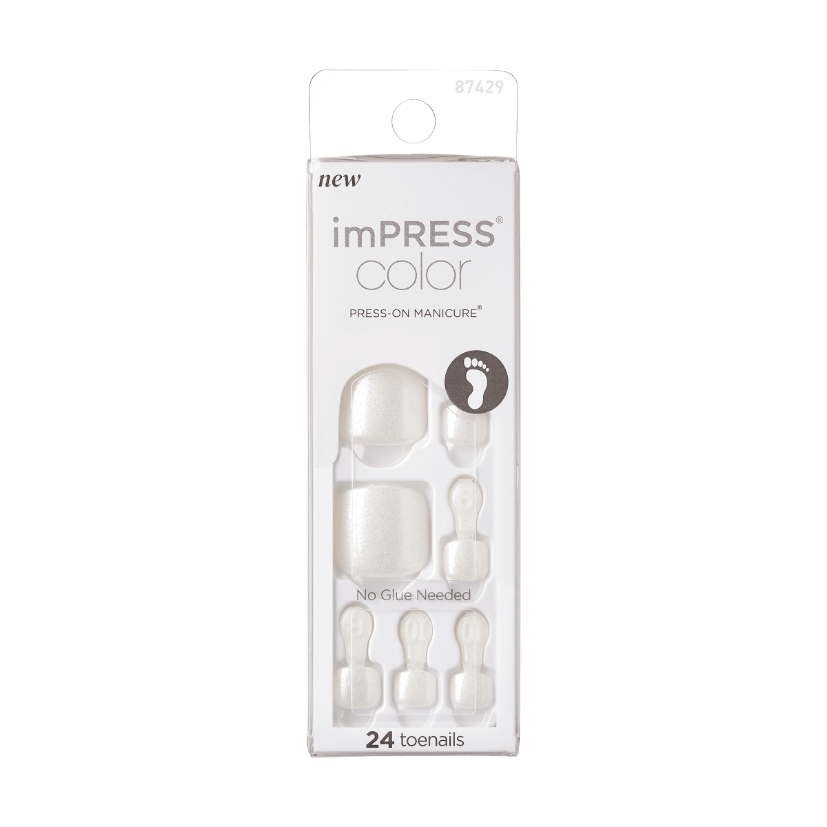 imPRESS Color Press-On Pedicure - Pearlfection