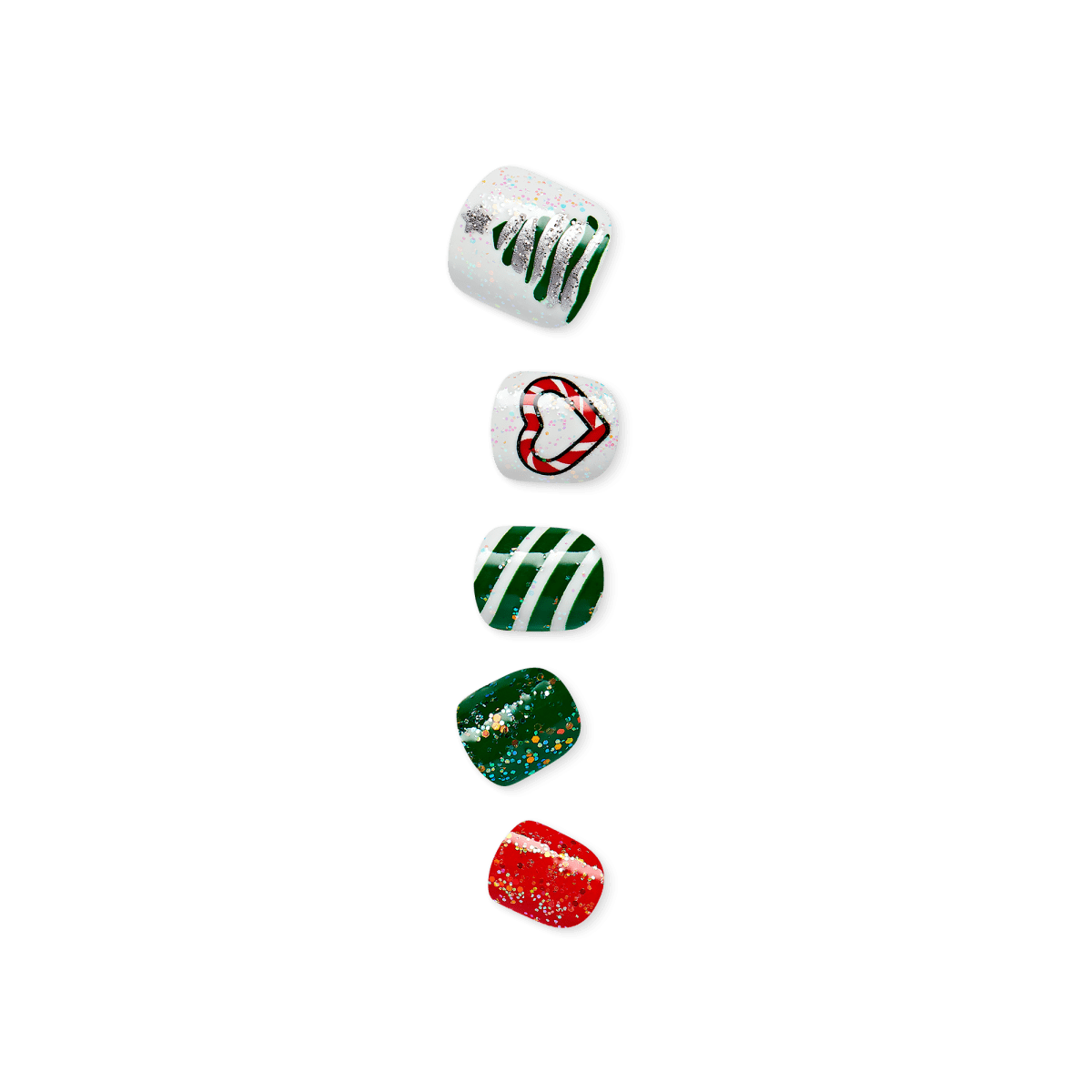 imPRESS MINI Holiday Press-On Nails - Peppermint Candy