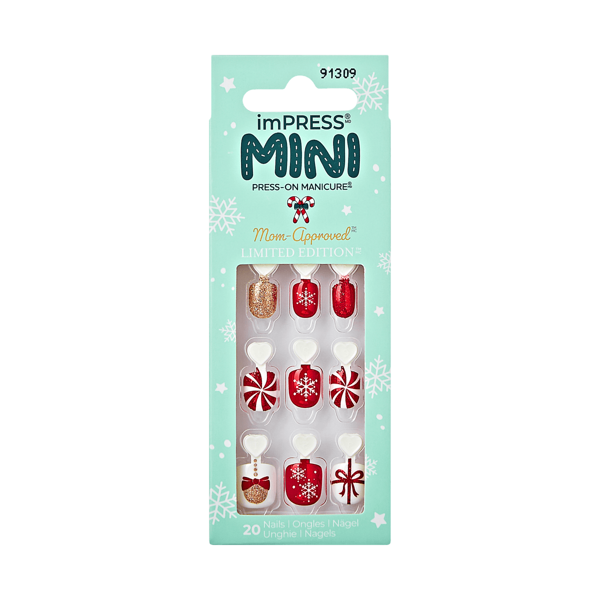 imPRESS MINI Holiday Press-On Nails - Snow Day