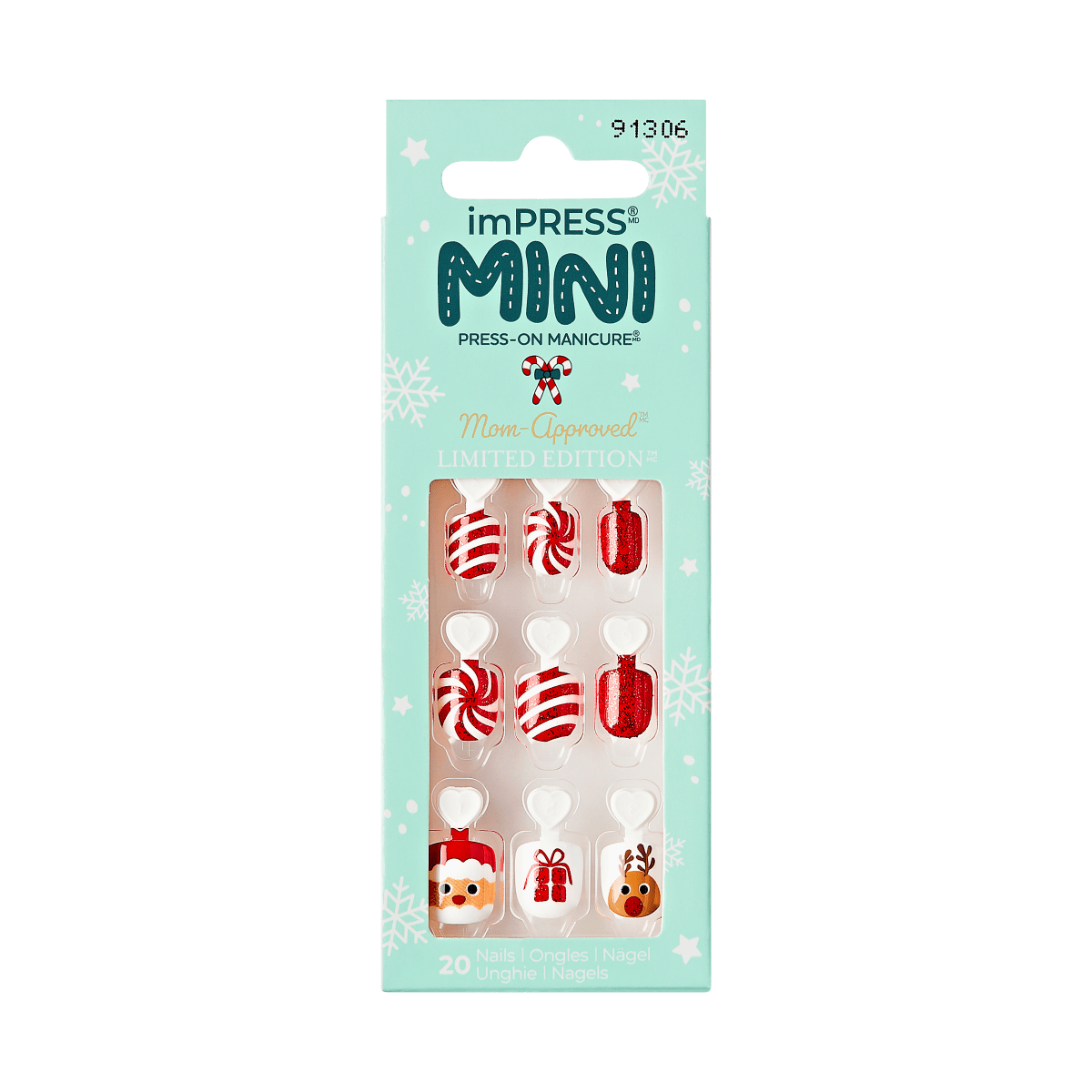 imPRESS MINI Holiday Press-On Nails - Snowbody