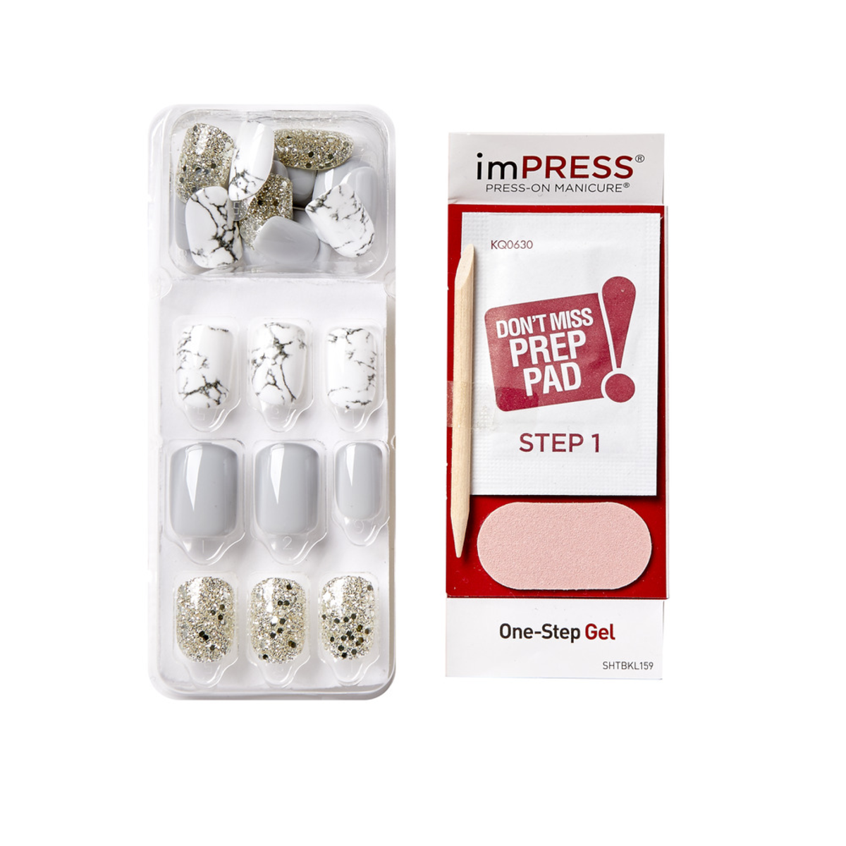 imPRESS Press-On Manicure nails with prep pad and application kit