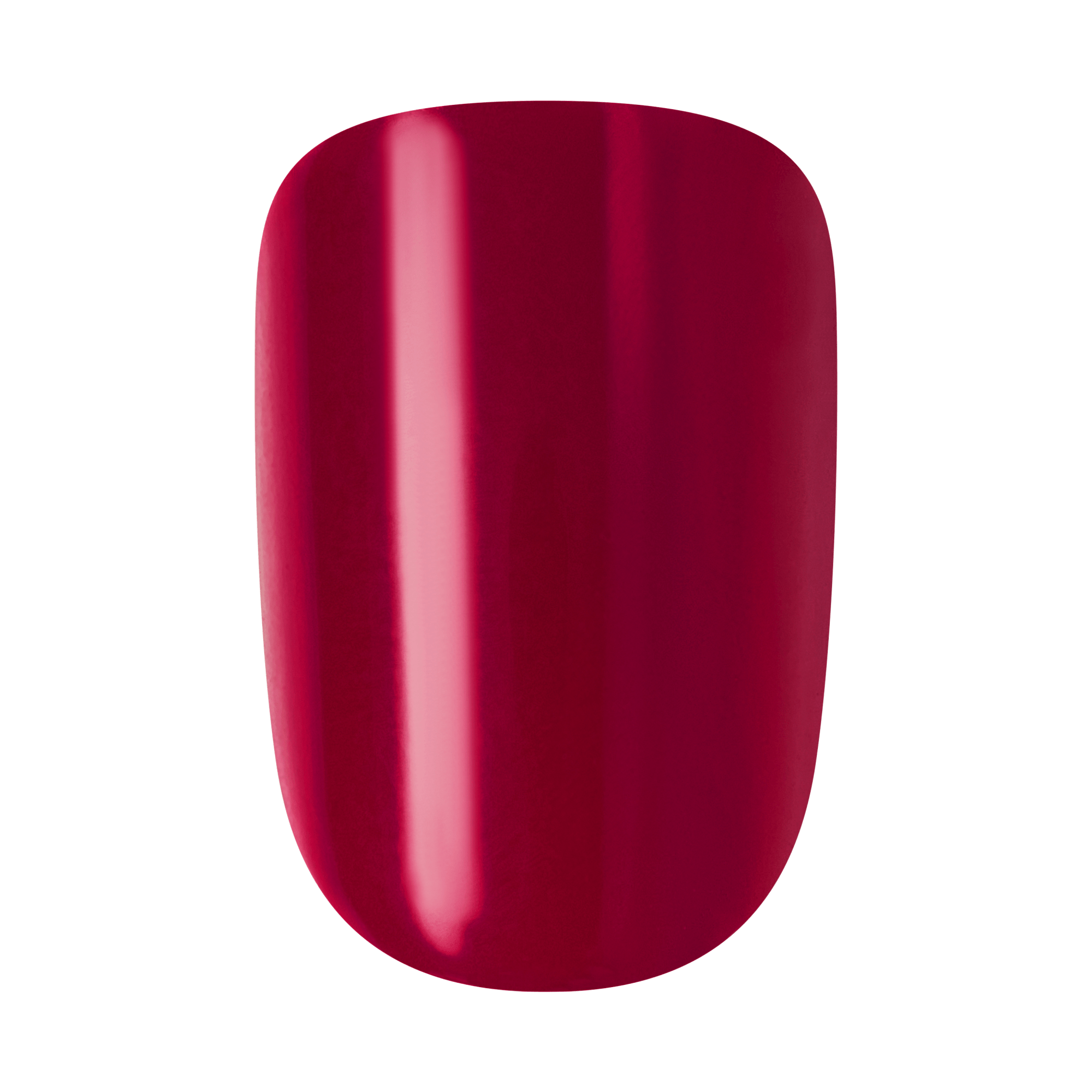 Impress Color No Glue Fake Press On Nails - Highlight | Solid, Red, Short, Squoval, Manicure