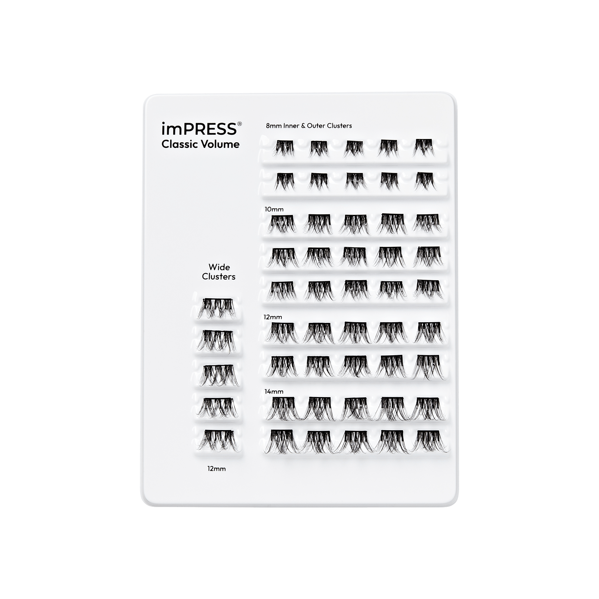imPRESS Falsies Pre-Glued Lash Clusters Multipack - Classic Volume