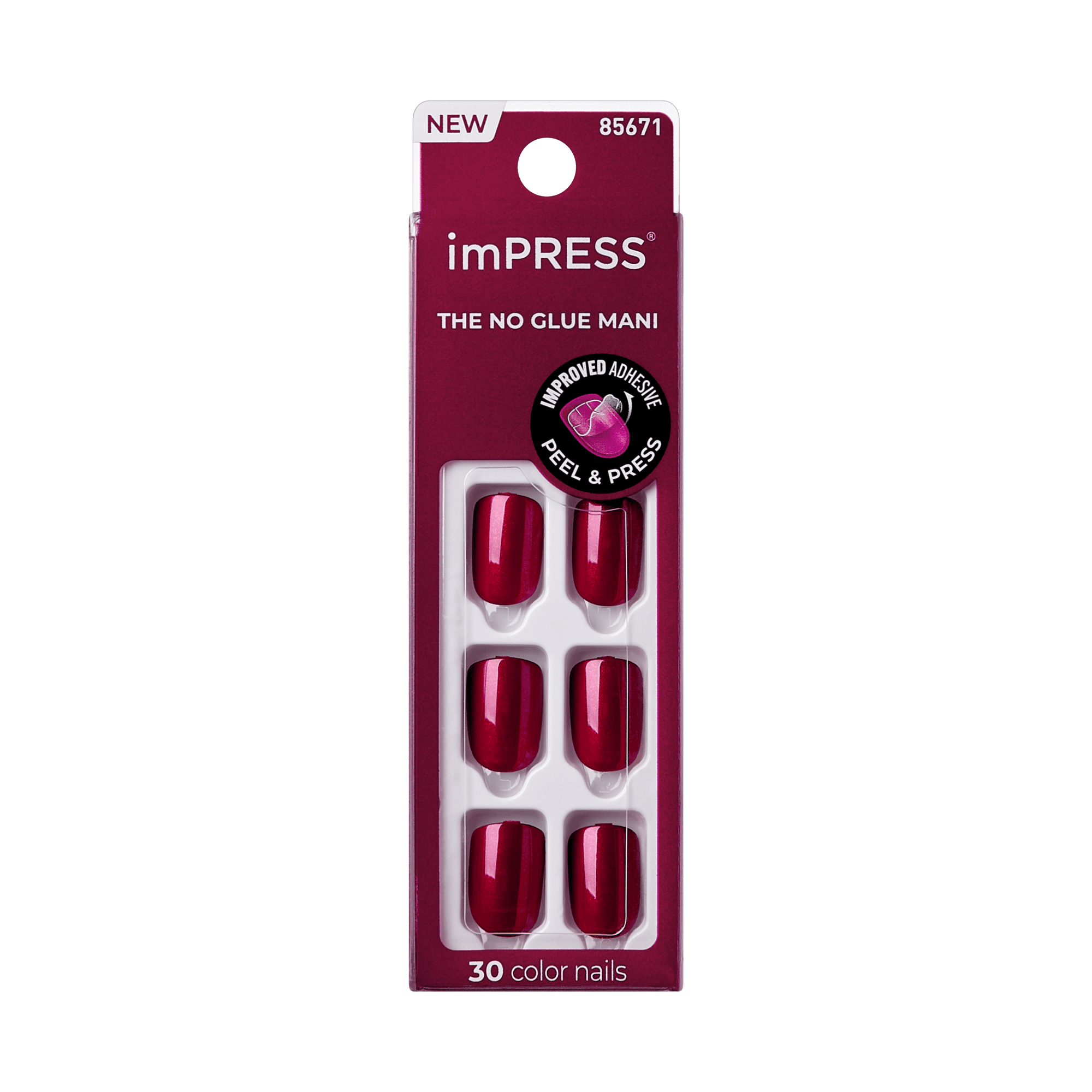 imPRESS Color Press On Nails - Red Velvet
