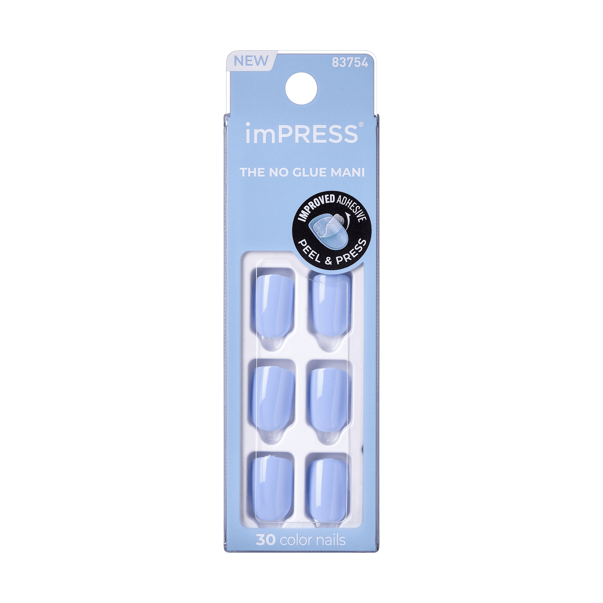 imPRESS Color Press On Nails - Baby why so Blue