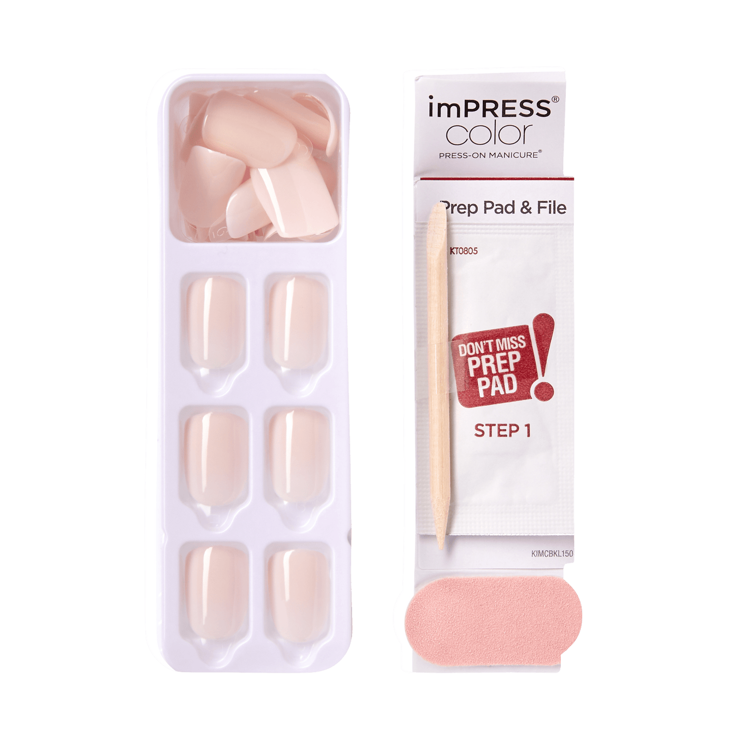 imPRESS Color Press On Nails - Point Pink