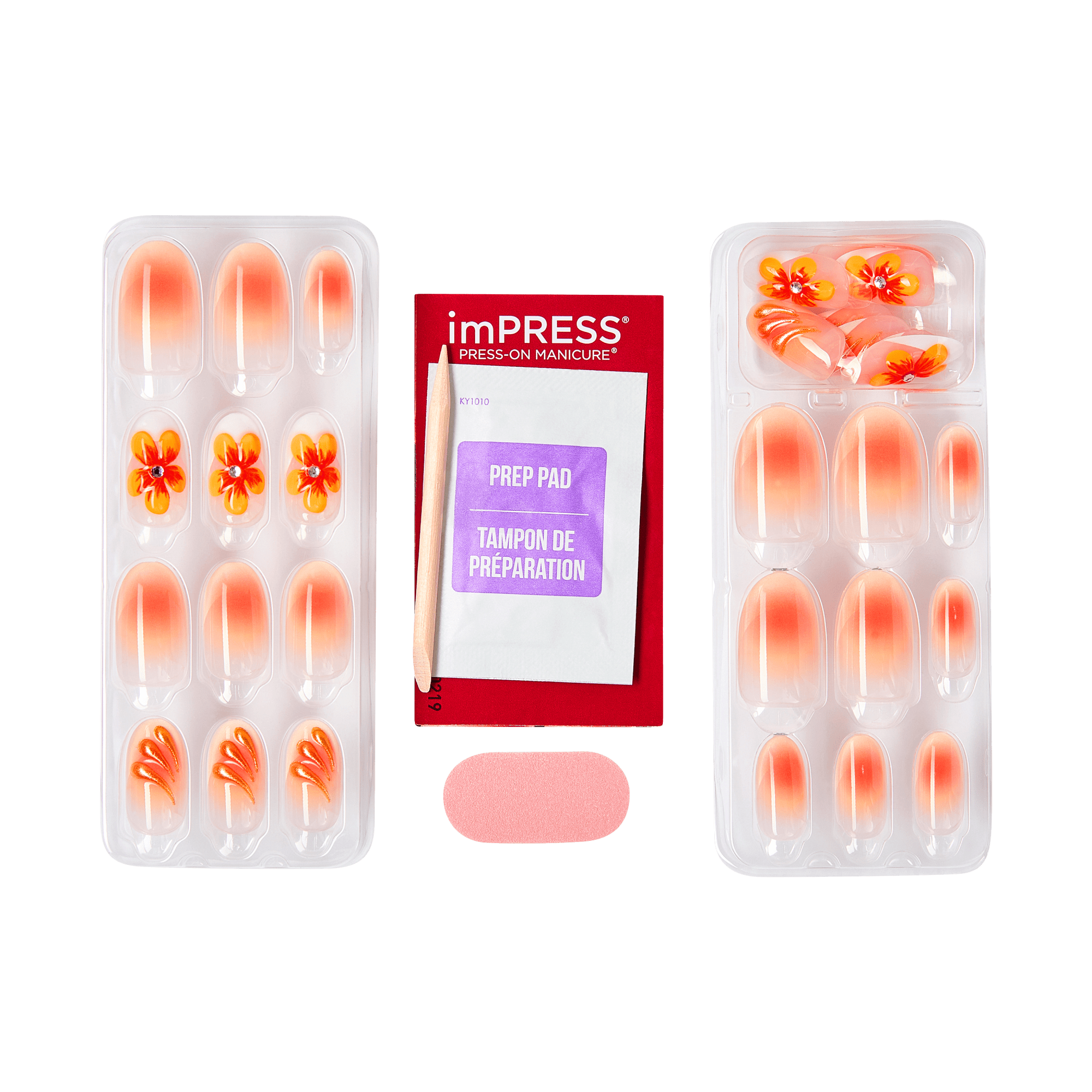 Impress Design Press On Nails - Sea Bloom