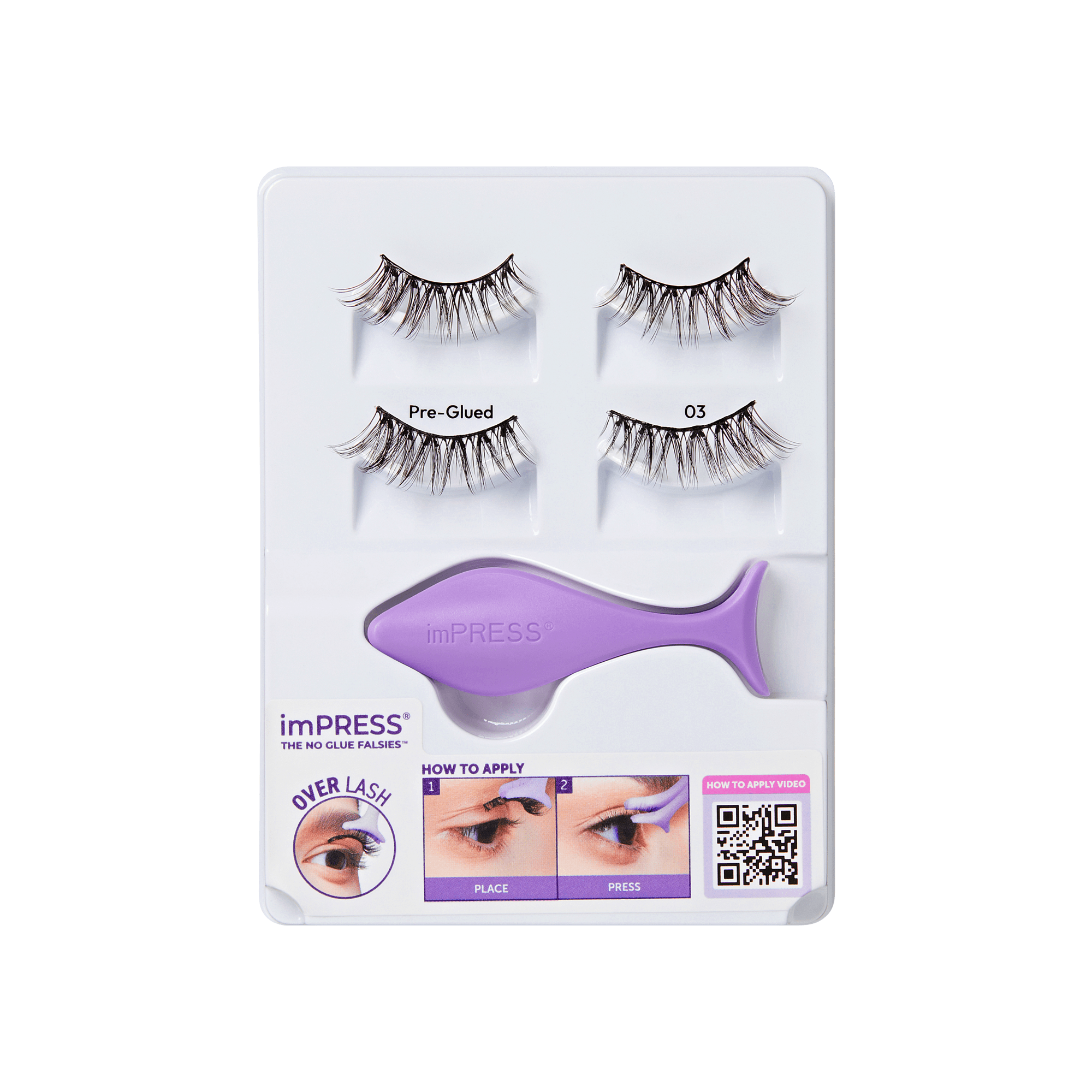 imPRESS Falsies Pre-Glued Strip Lashes Kit - Classic Wispy