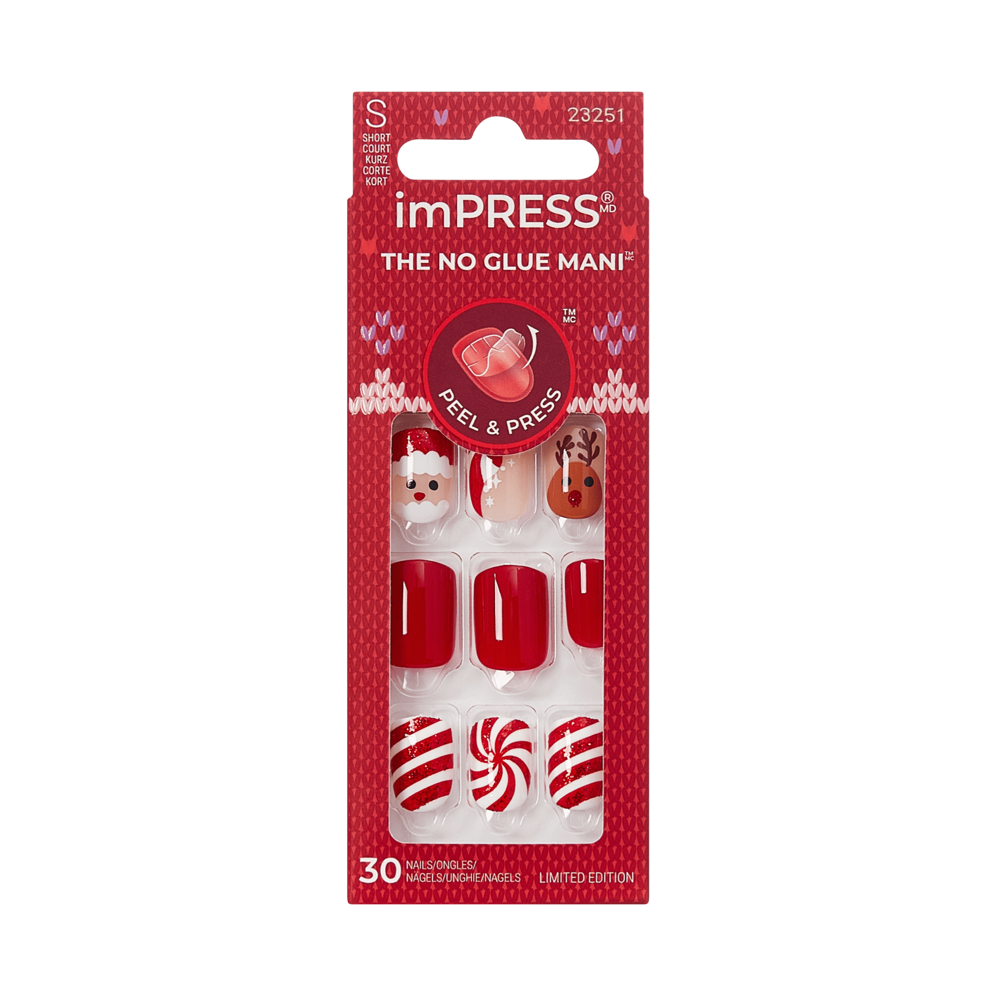 imPRESS Holiday Design Press On Nails - Frost Kiss