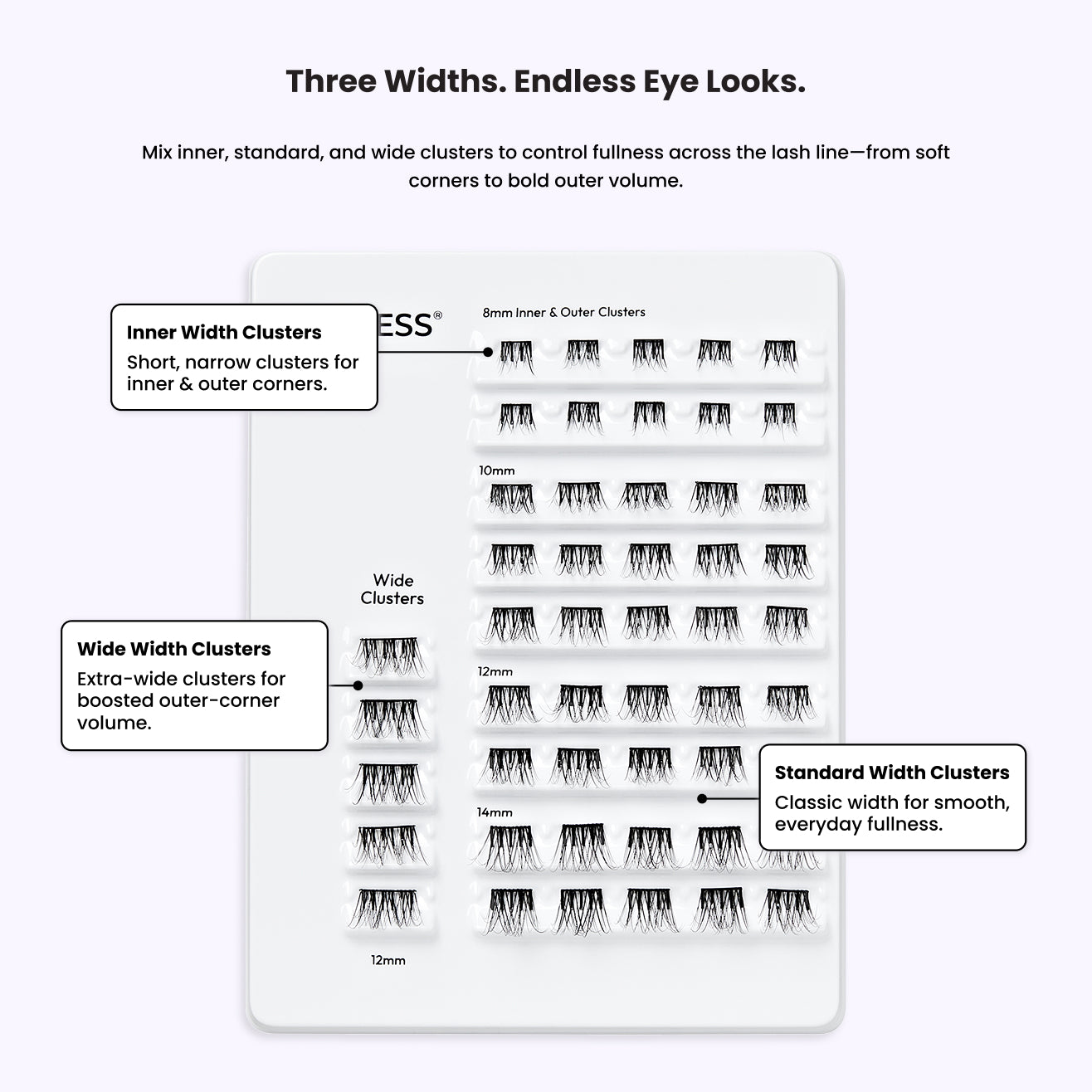 imPRESS Falsies Pre-Glued Lash Clusters Multipack - Soft Natural