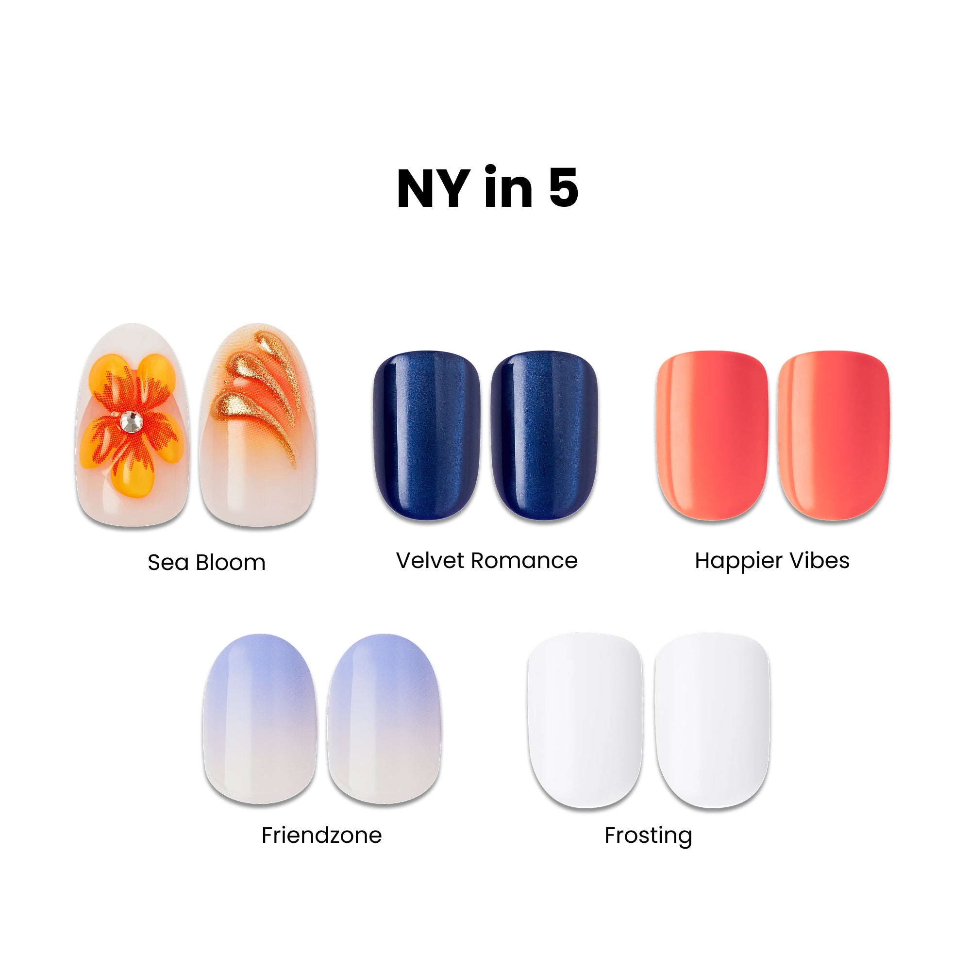 Impress Press On Nails Bundle - NY in 5