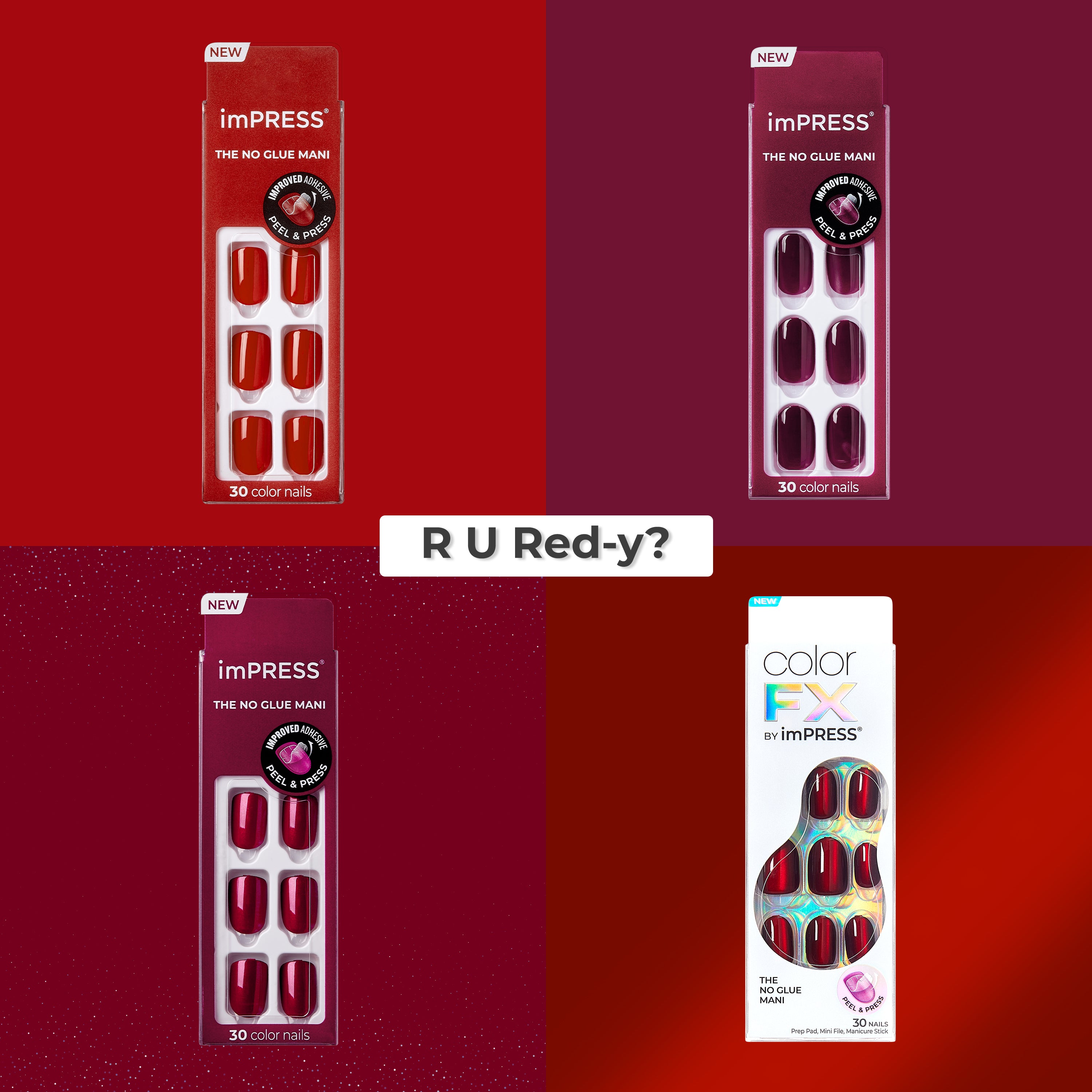 imPRESS Press On Nails Bundle - R U Red-y?