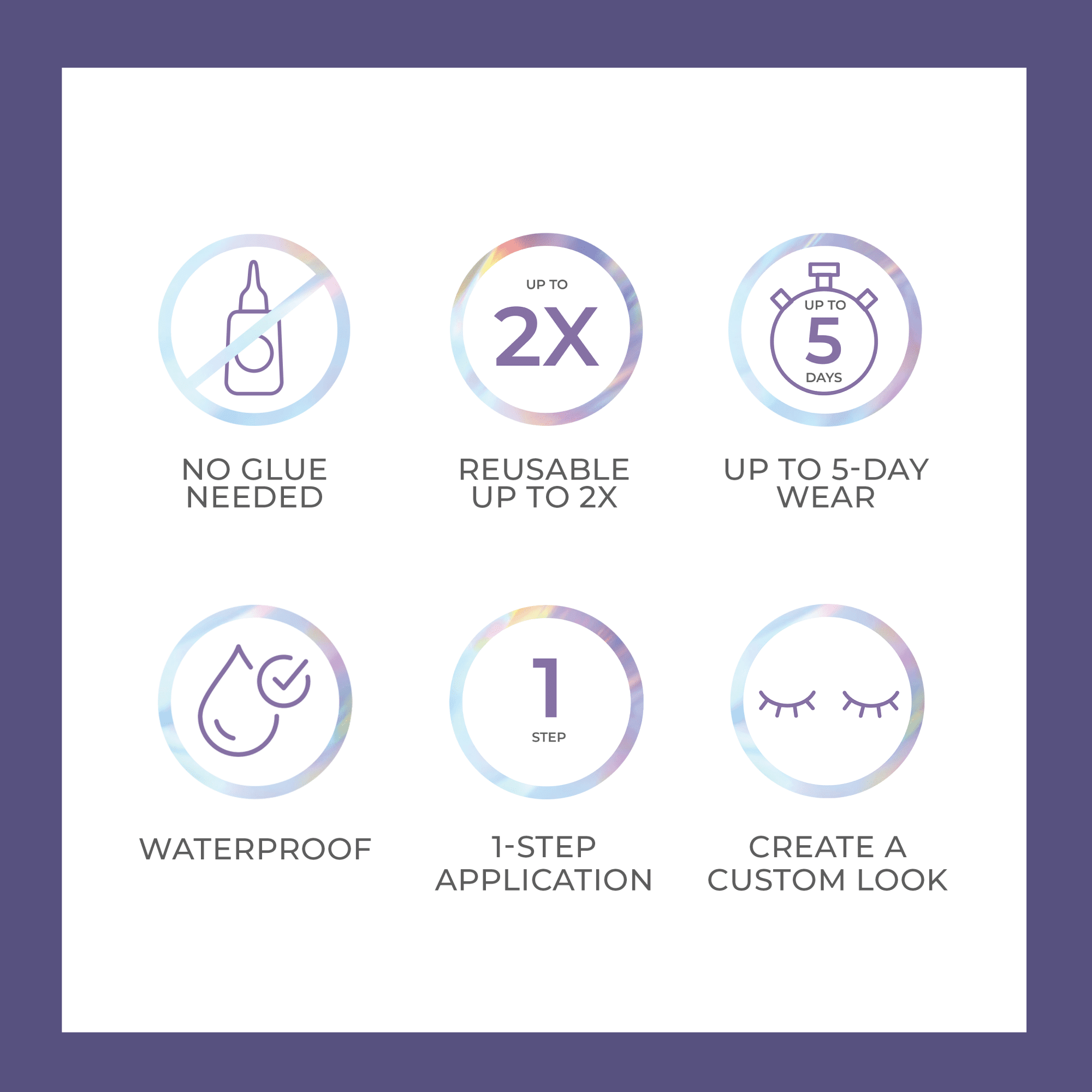 imPRESS Falsies Long Lasting Self Adhesive Eyelashes – Demi Natural