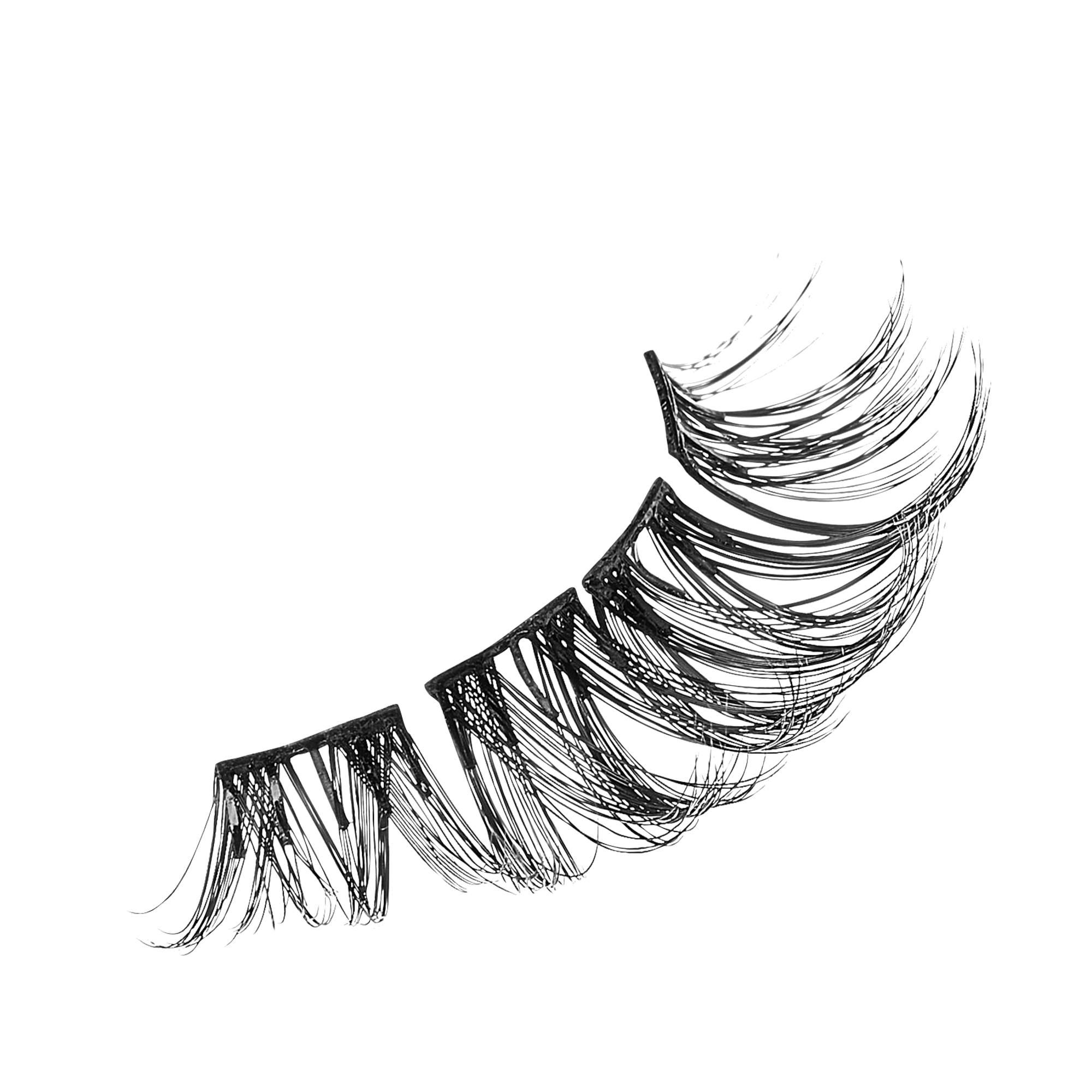 imPRESS Falsies Self Adhesive Eyelashes Refills 30 Clusters - Curly