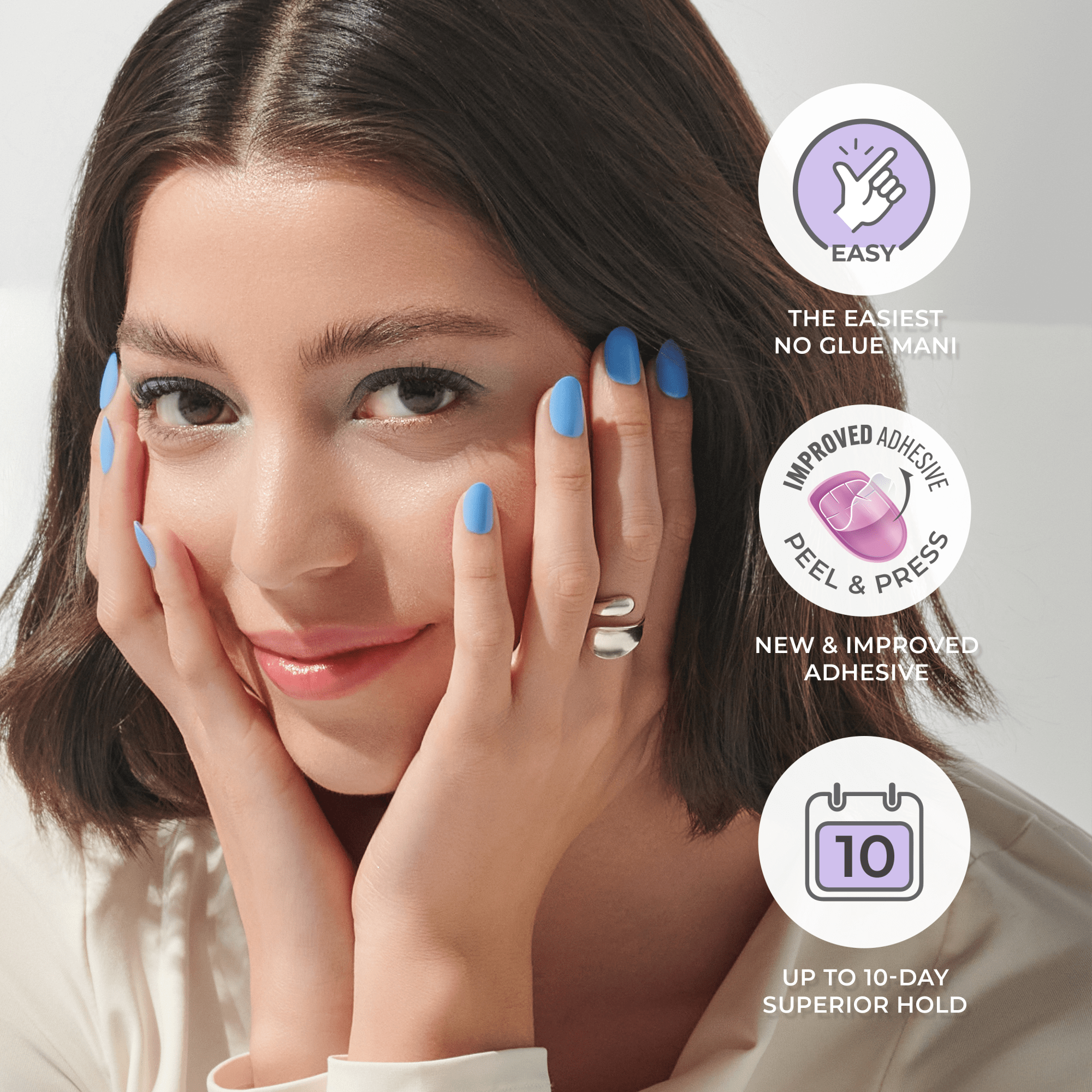 imPRESS Color Press On Nails - Frosting