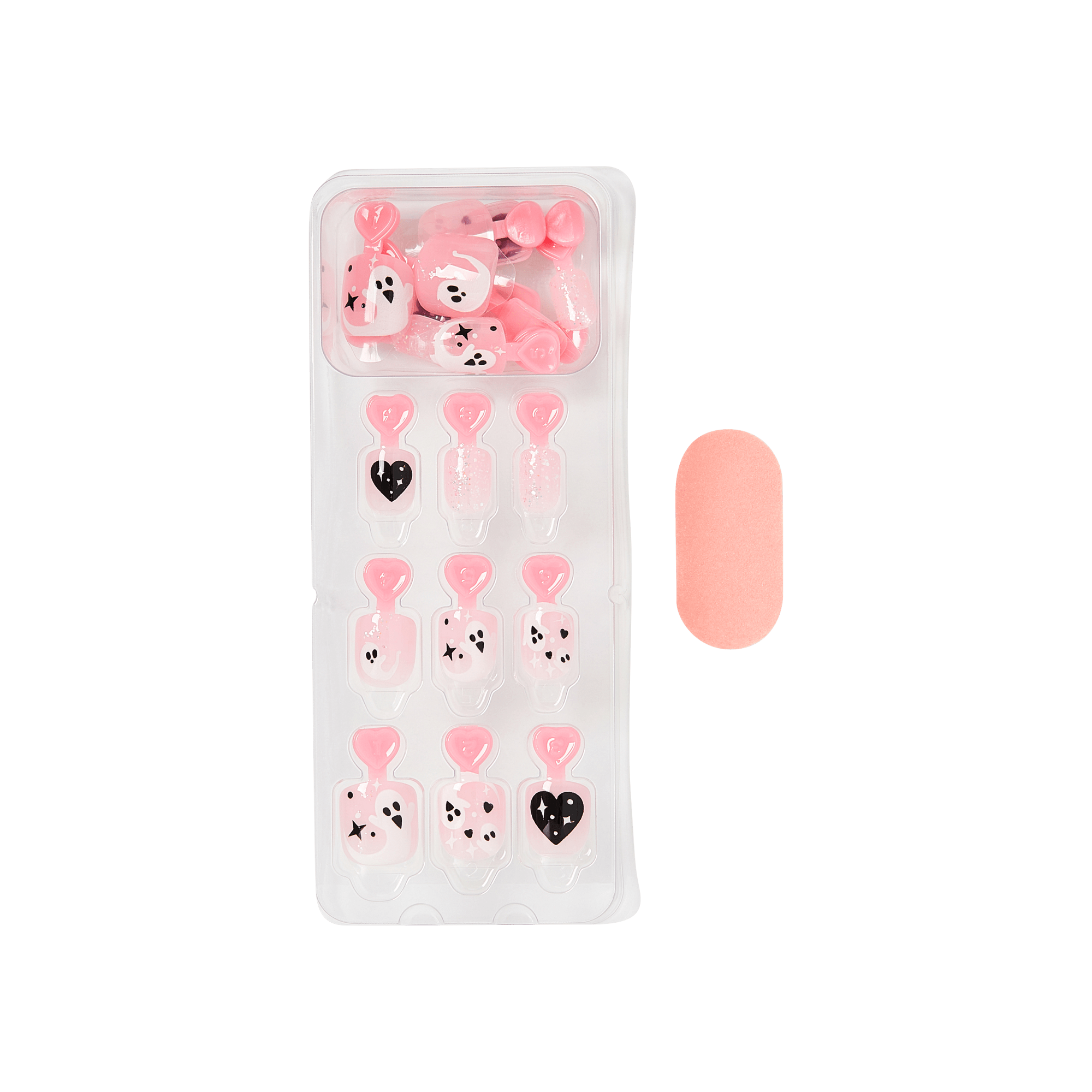 Impress Kids Halloween No Glue Fake Press On Nails - Magic Story | Design, Pink, Kids, Squoval, Glow In The Dark, Manicure