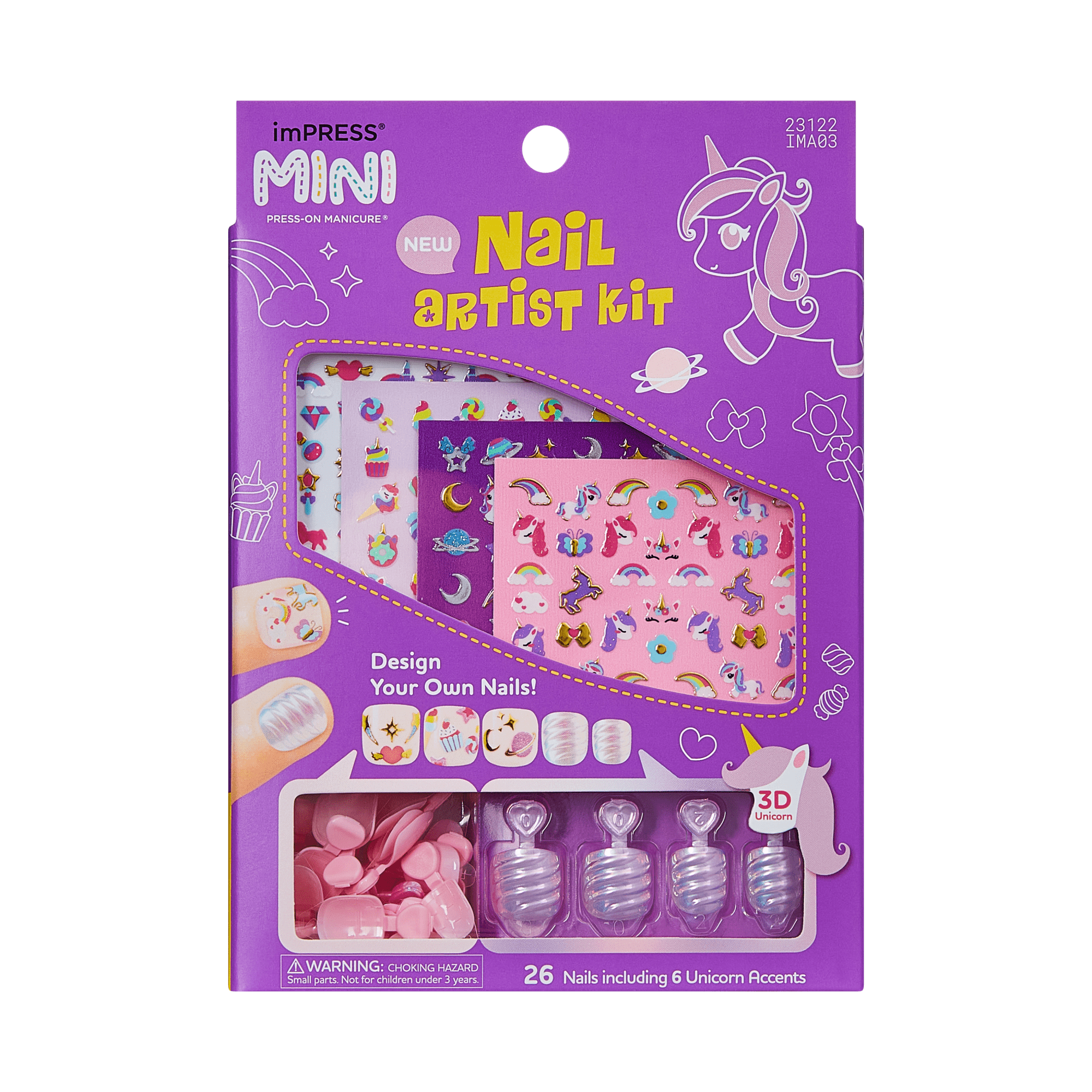 imPRESS Mini Nail Artist Kit Press On Nails - Unicorn Dream