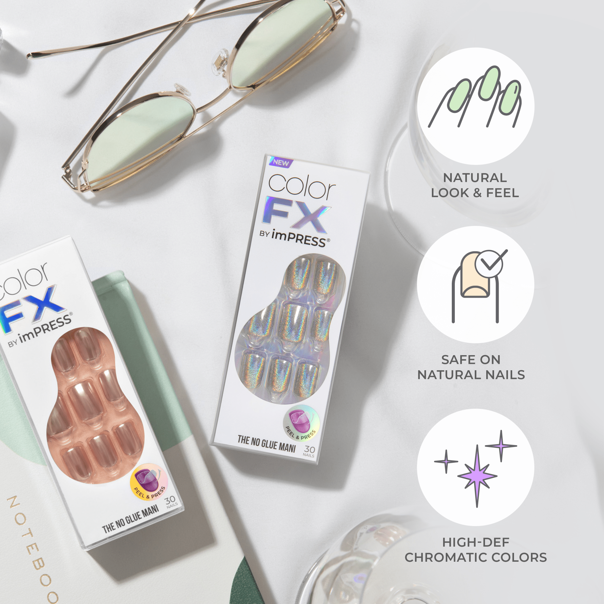 colorFX by imPRESS Press On Nails - Glitzy