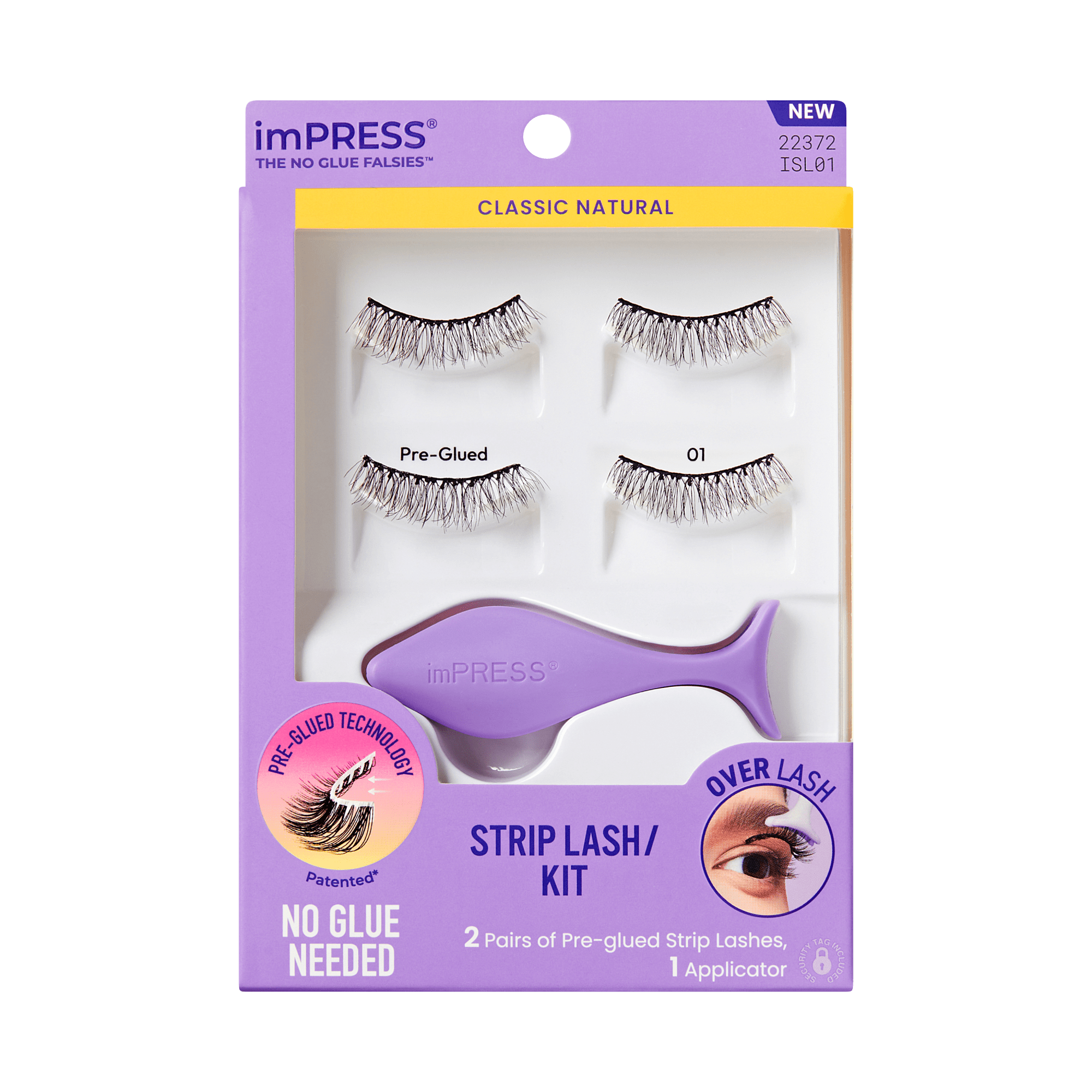 imPRESS Falsies Pre-Glued Strip Lashes Kit - Classic Natural