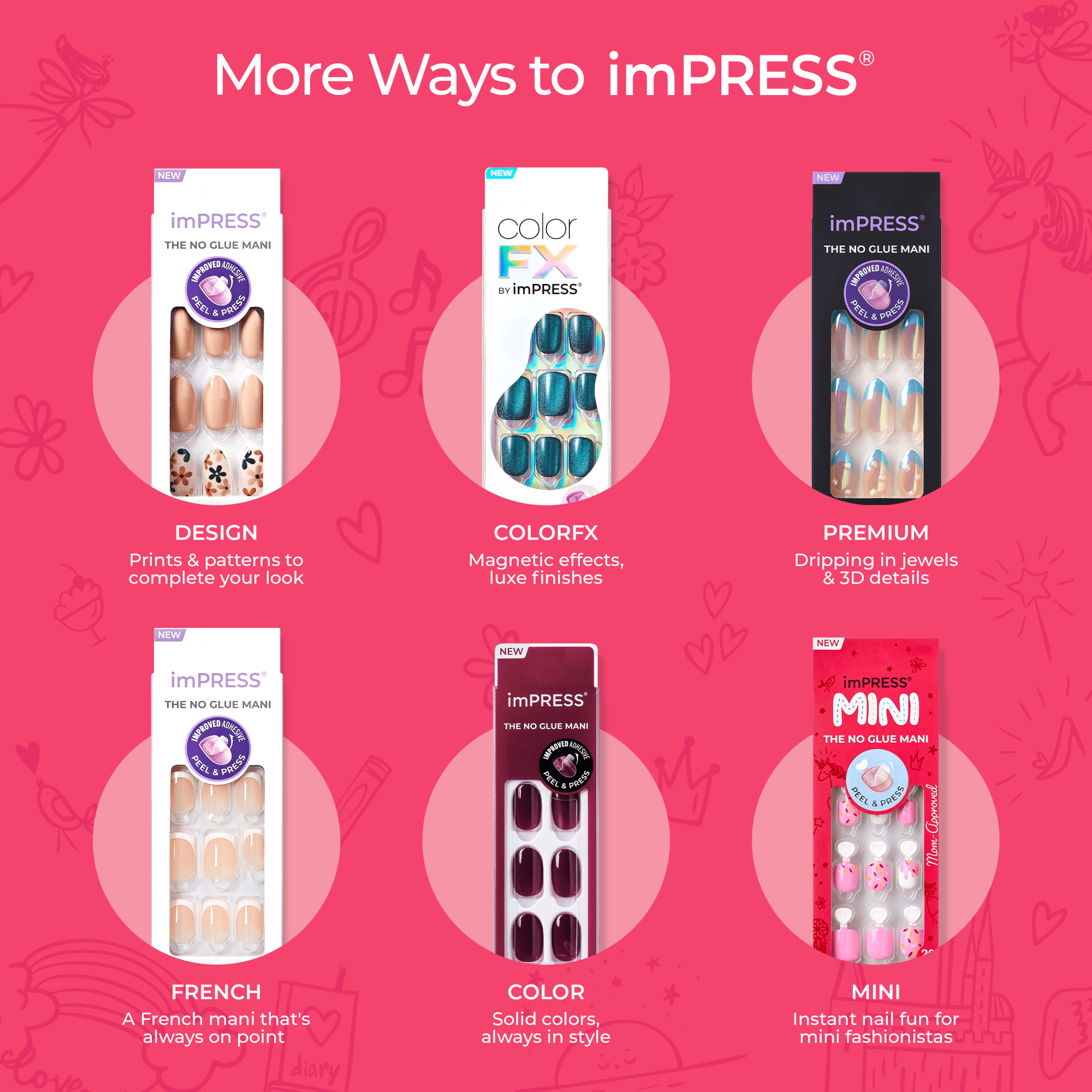 Impress Kids Press On Nails - Fairy Sparkle