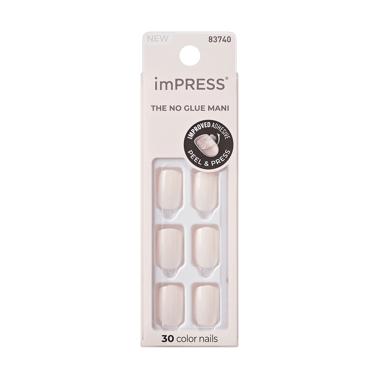 imPRESS Color Press On Nails - Point Pink