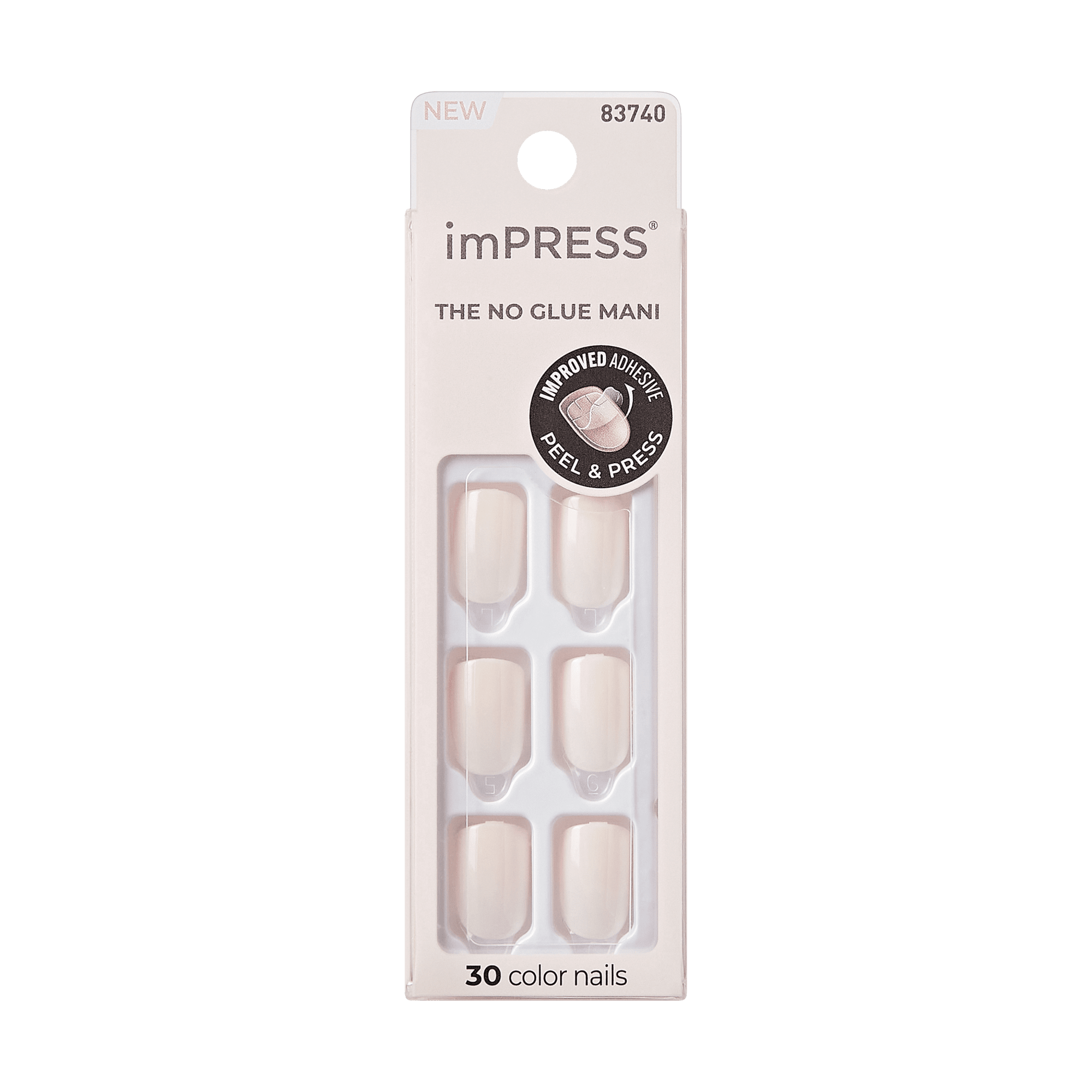 imPRESS Color Press On Nails - Point Pink