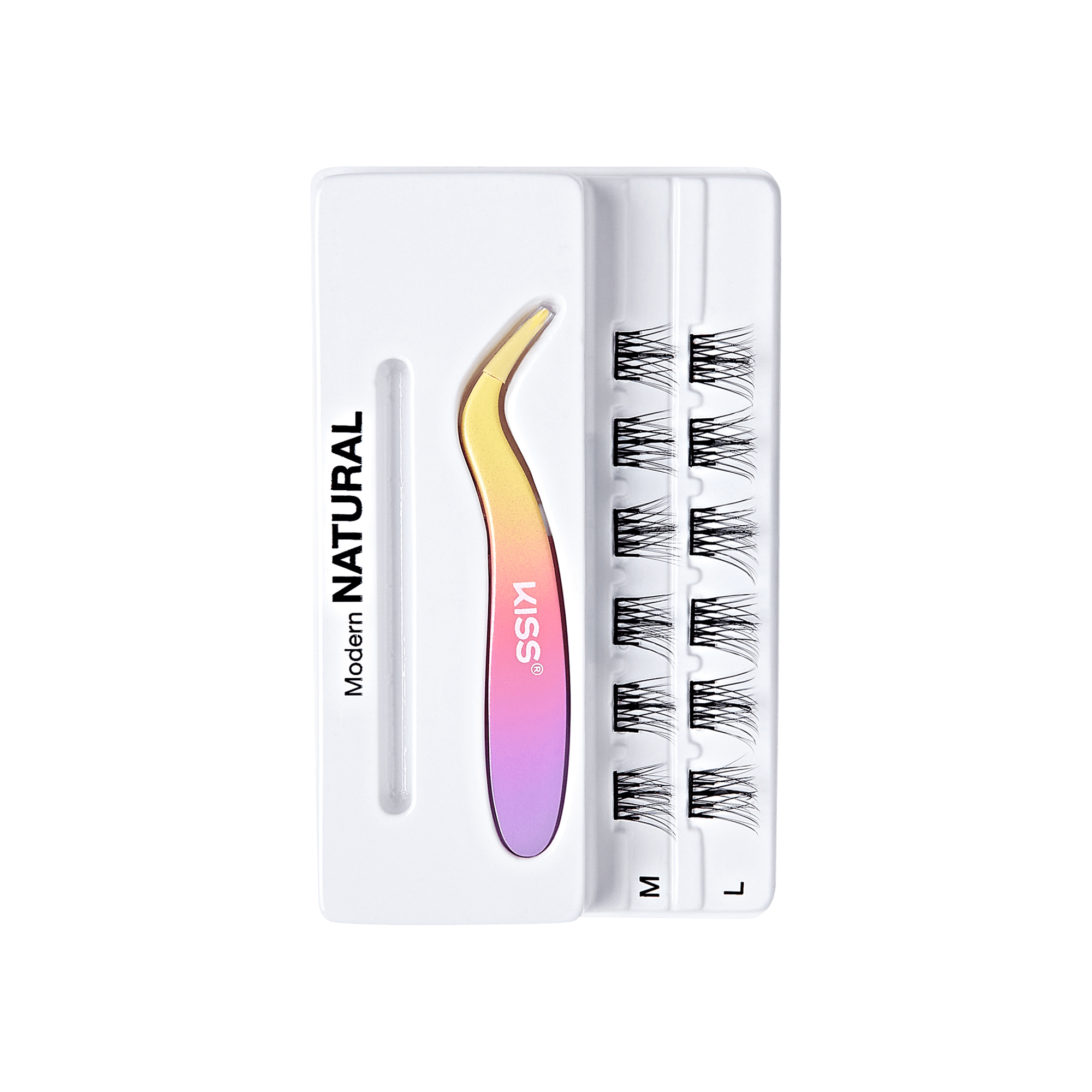imPRESS Falsies Self Adhesive Eyelashes, 12 Lash Clusters + Applicator - Modern