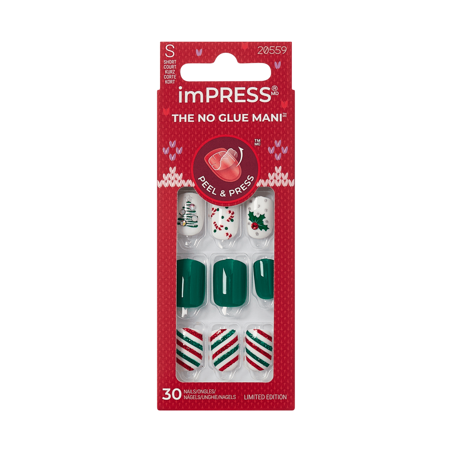imPRESS Holiday Design Press On Nails - Sugarplum
