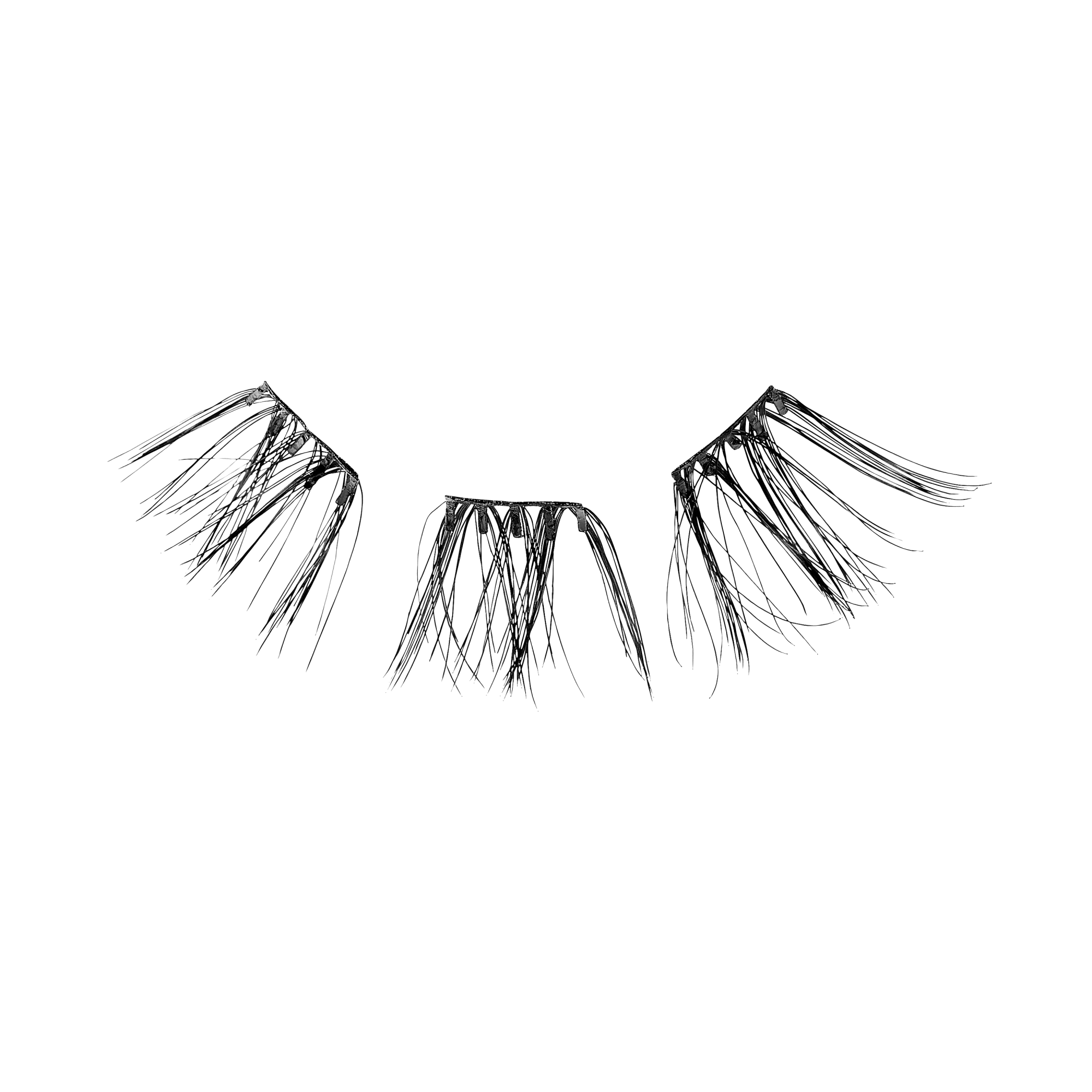 imPRESS Falsies Self Adhesive Eyelashes, 12 Lash Clusters + Applicator - Edgy