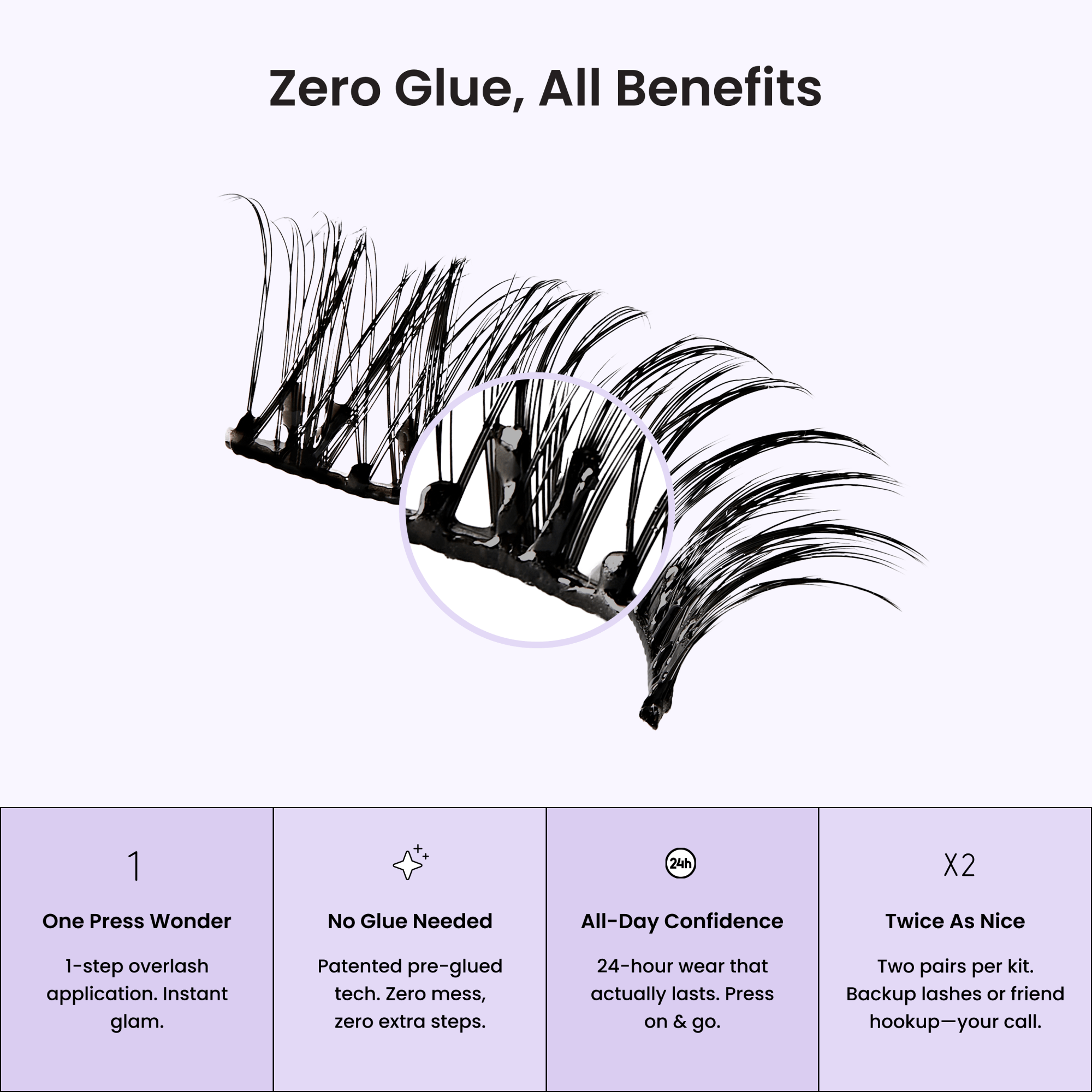 imPRESS Falsies Pre-Glued Strip Lashes Kit - Classic Volume